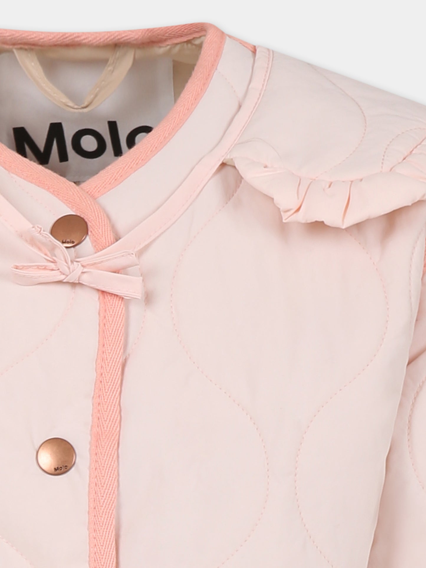 Doudoune rose pour fille