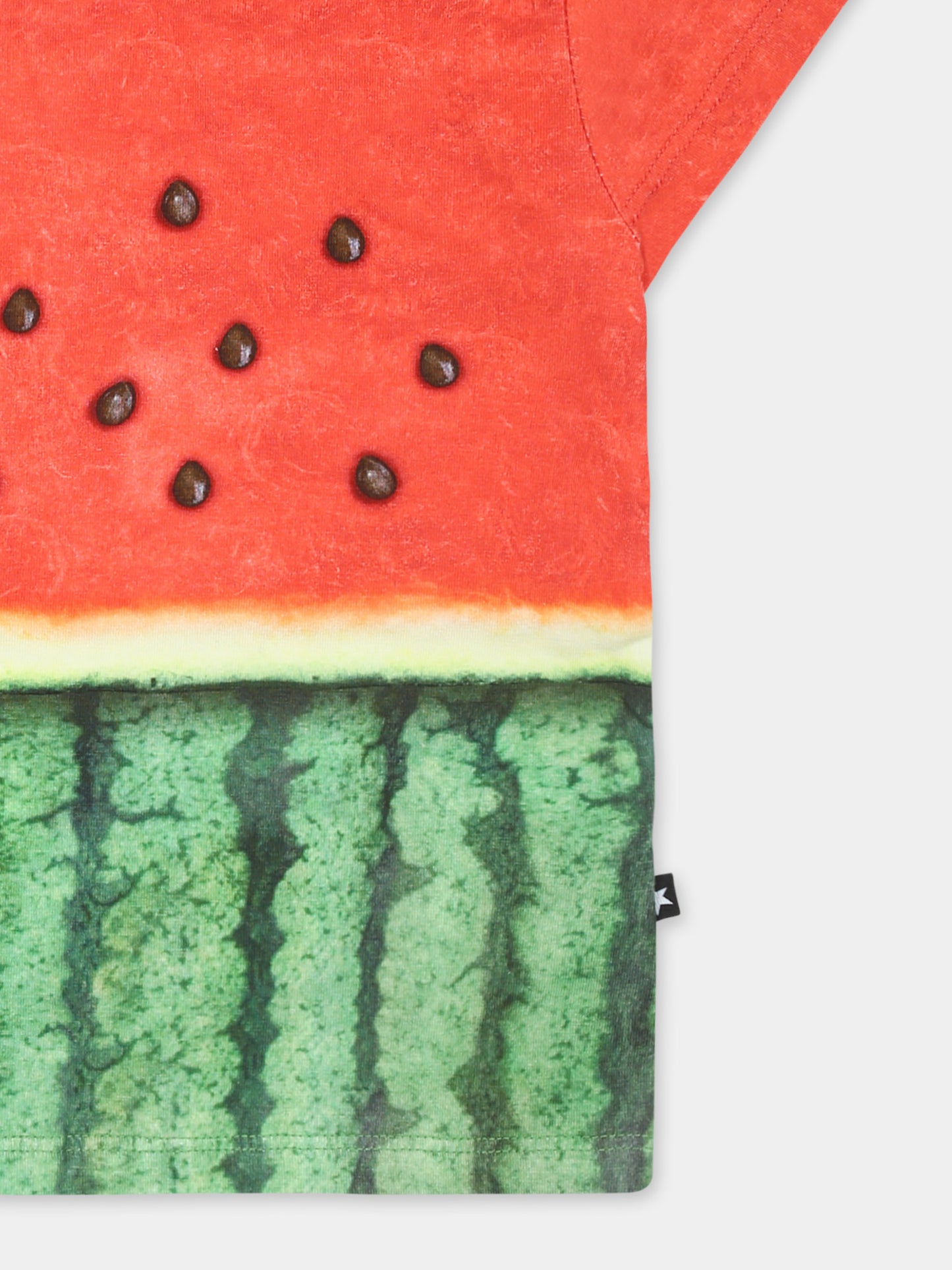 T-shirt Enzo rossa per neonati con stampa anguria,Molo,6S25A202 9341