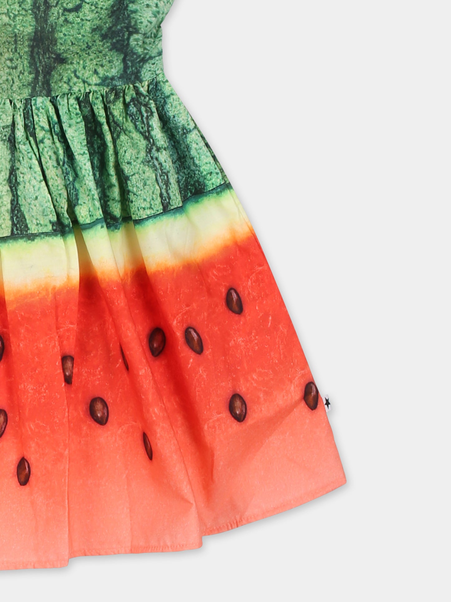 Vestito Channi multicolor per neonata con stampa anguria,Molo,4S25E111 9325