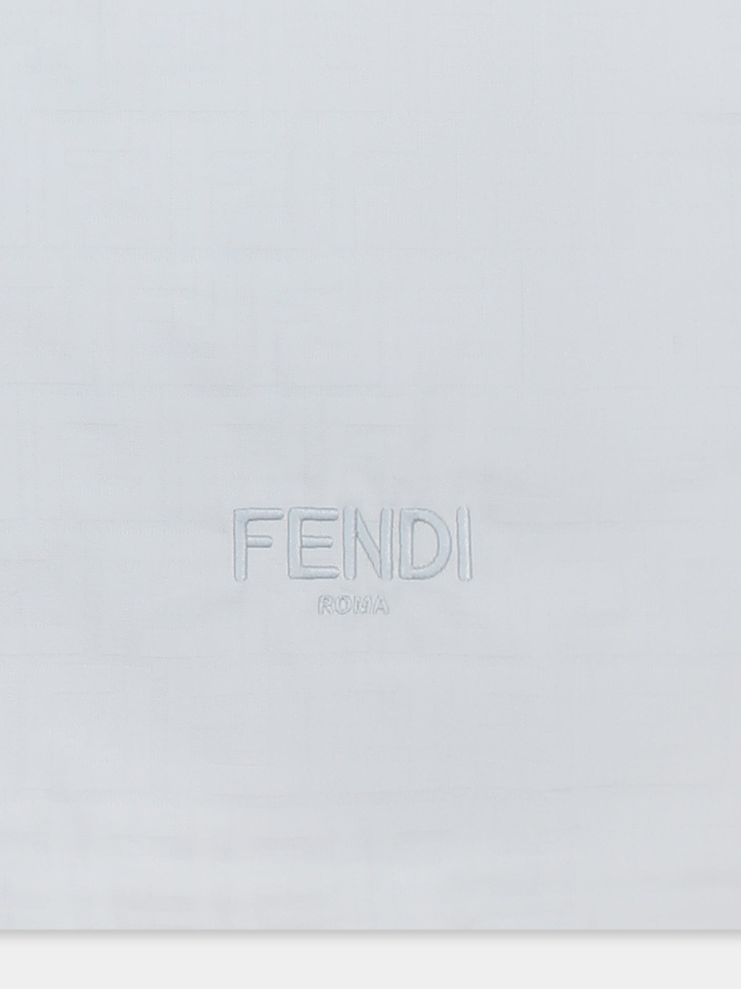 Couverture bleu clair pour bébé garçon avec FF