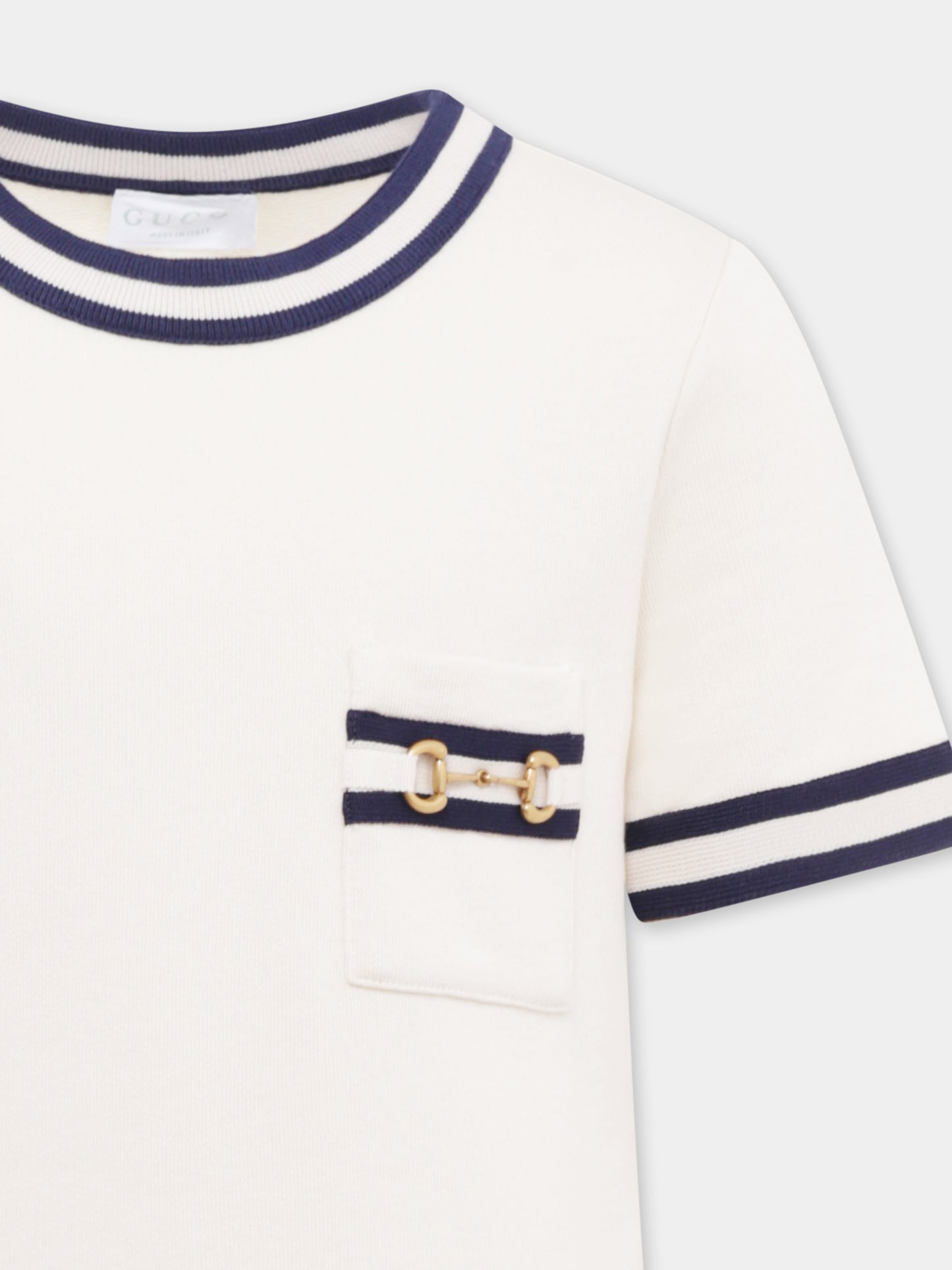 Robe ivoire pour fille avec mors