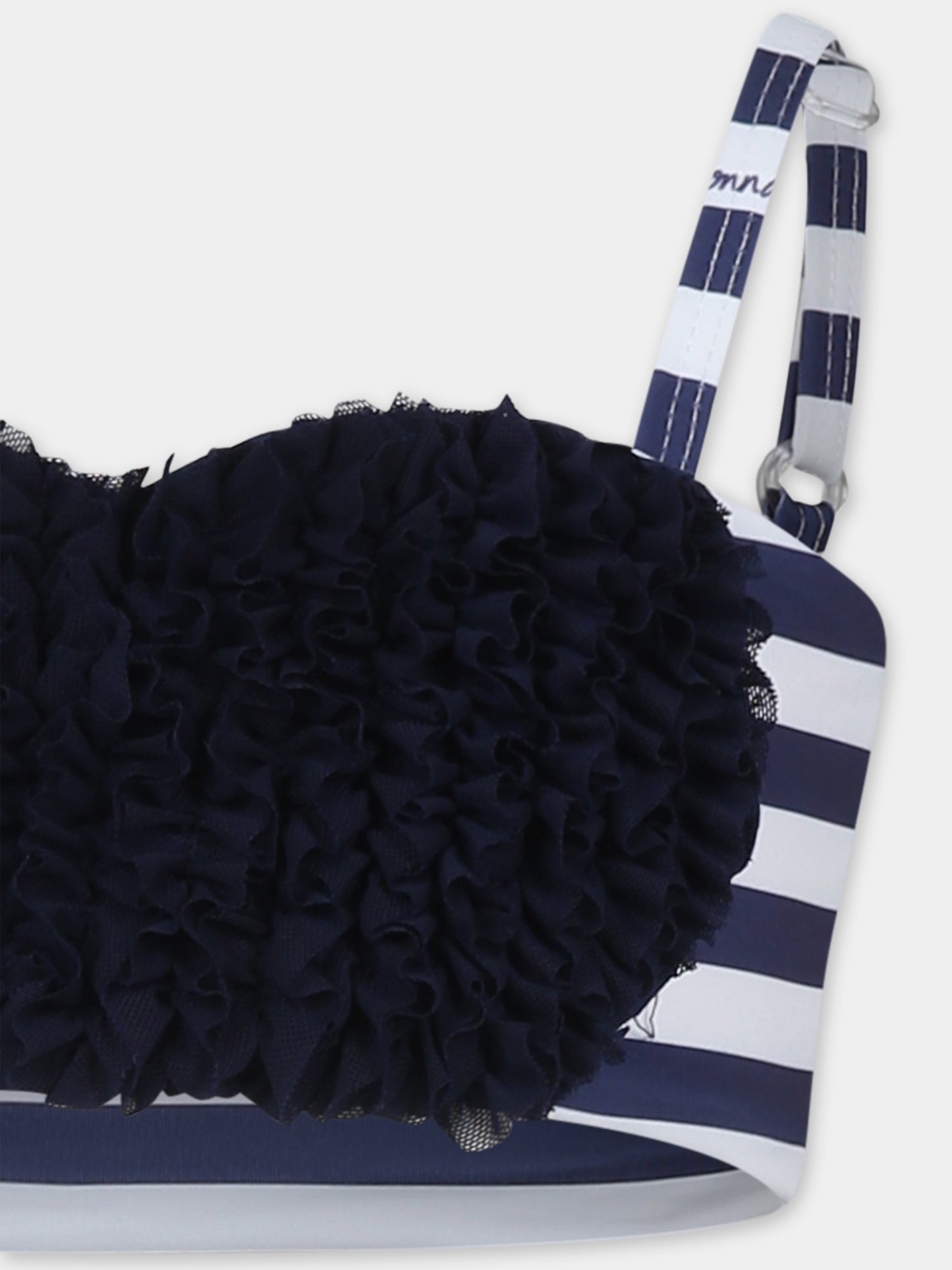 Bikini blu per bambina con cuore,Monnalisa,19E067 5708 9956