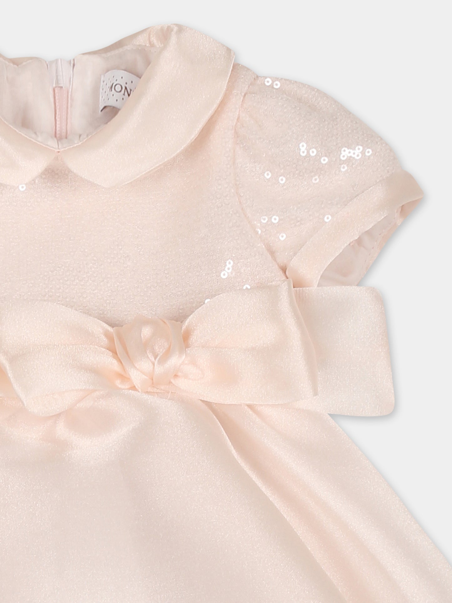Robe rose pour bébé fille avec flocon