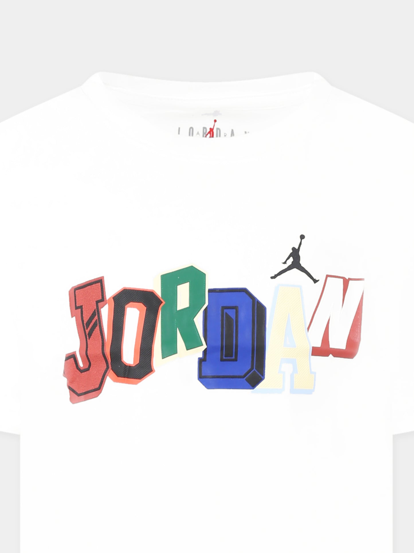 T-shirt blanc pour garçon avec logo