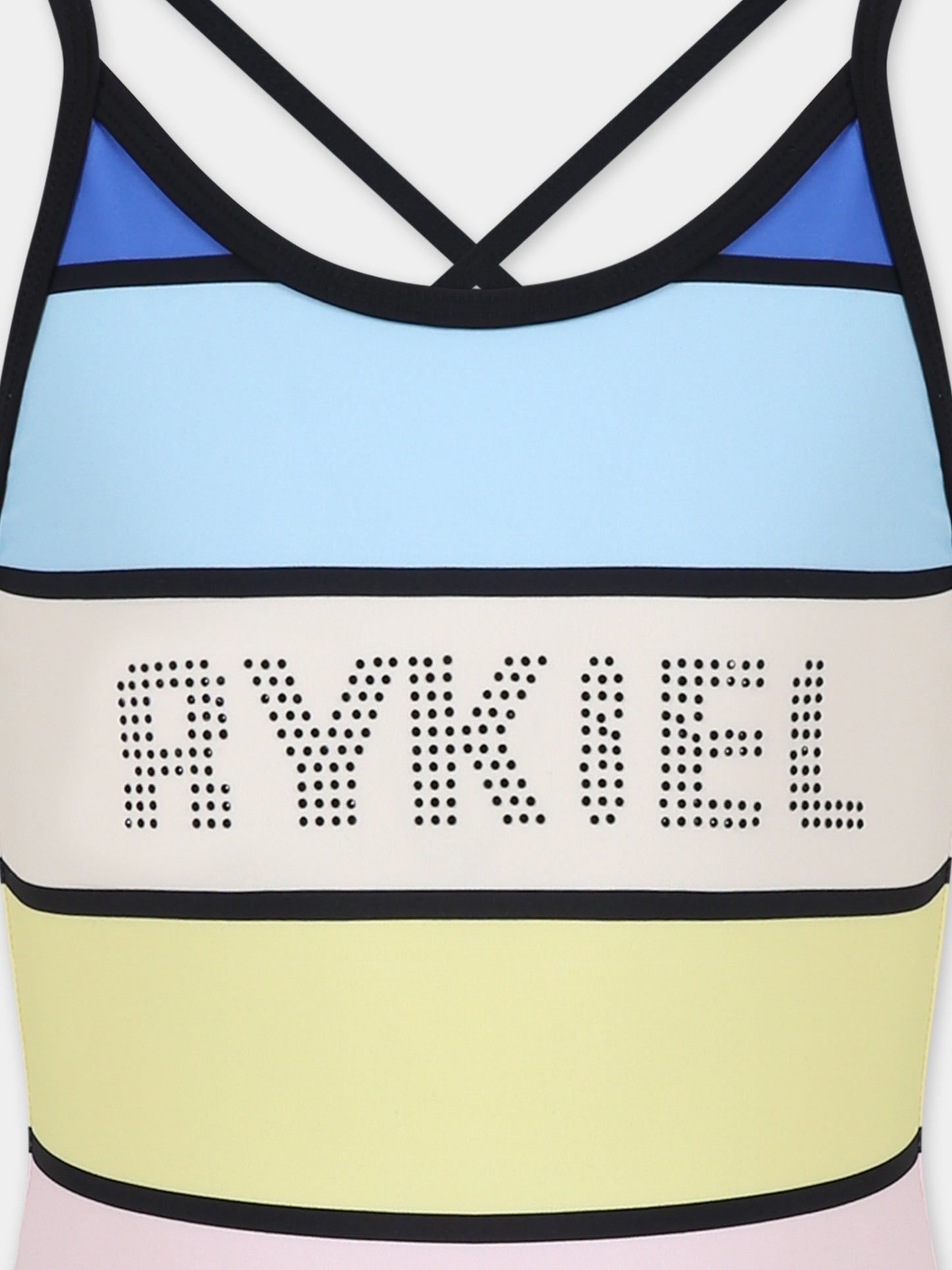 Maillot de bain multicolore pour fille avec logo