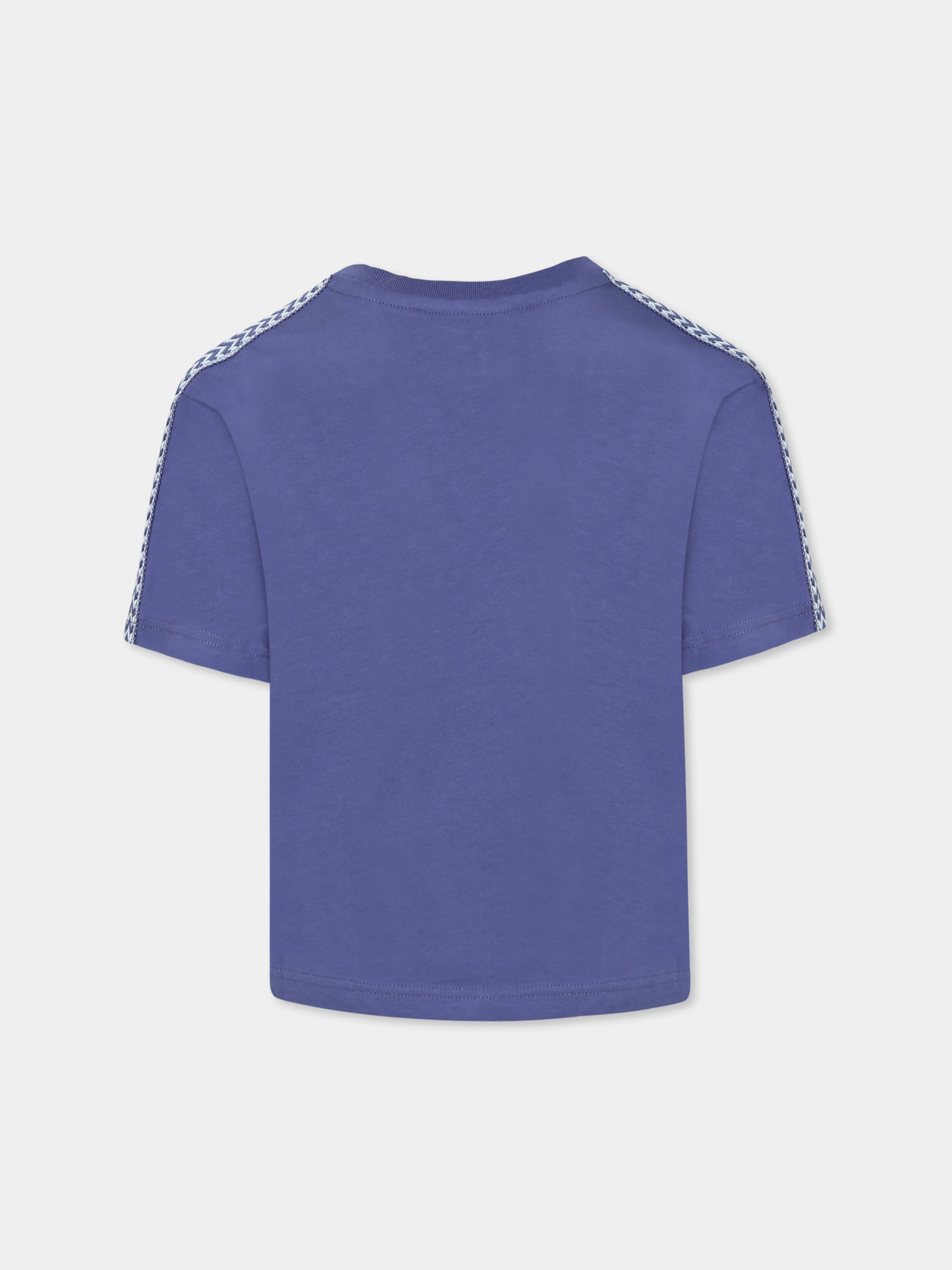 T-shirt bleu pour garçon avec logo