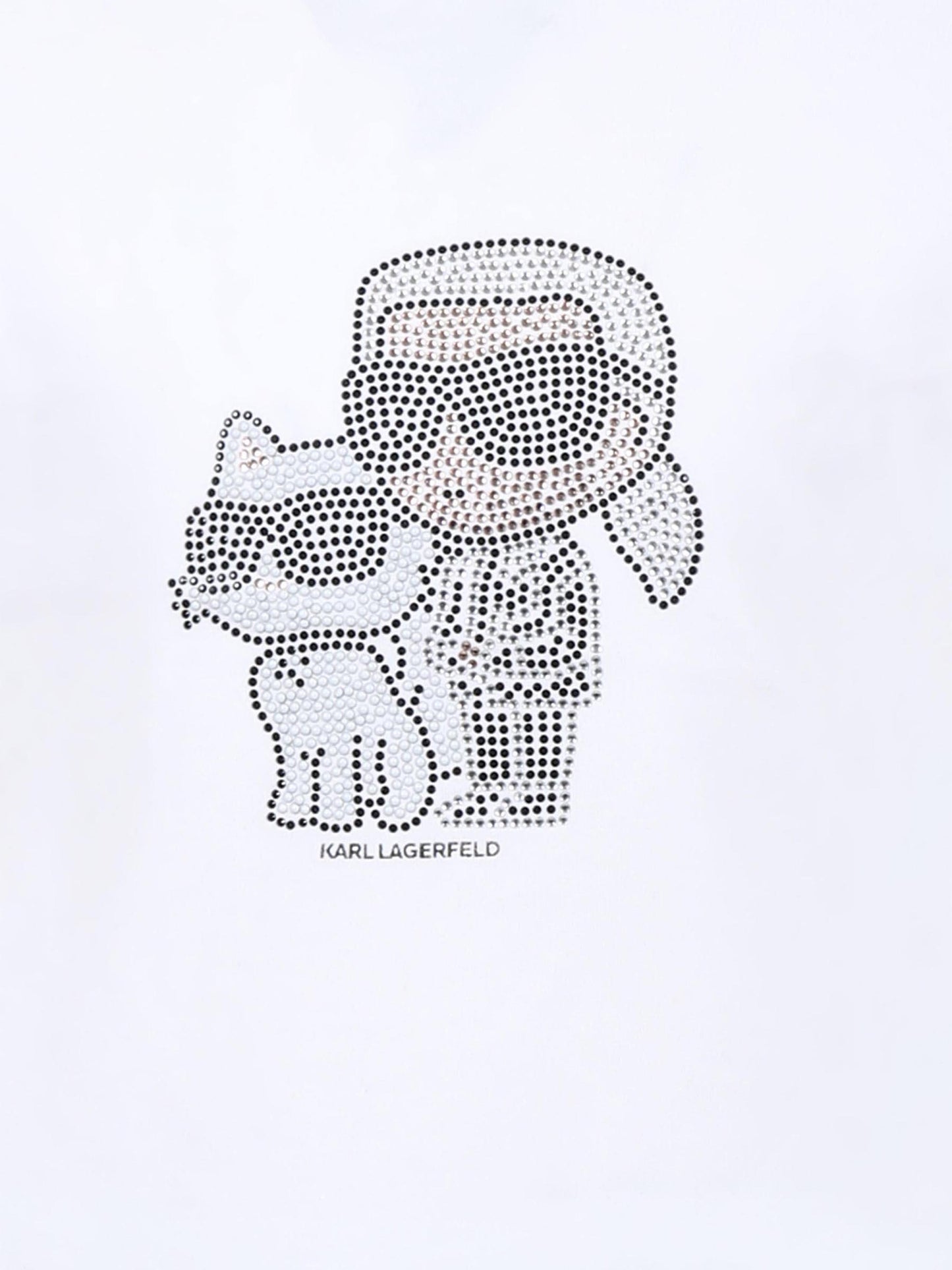 T-shirt blanc pour fille avec Choupette