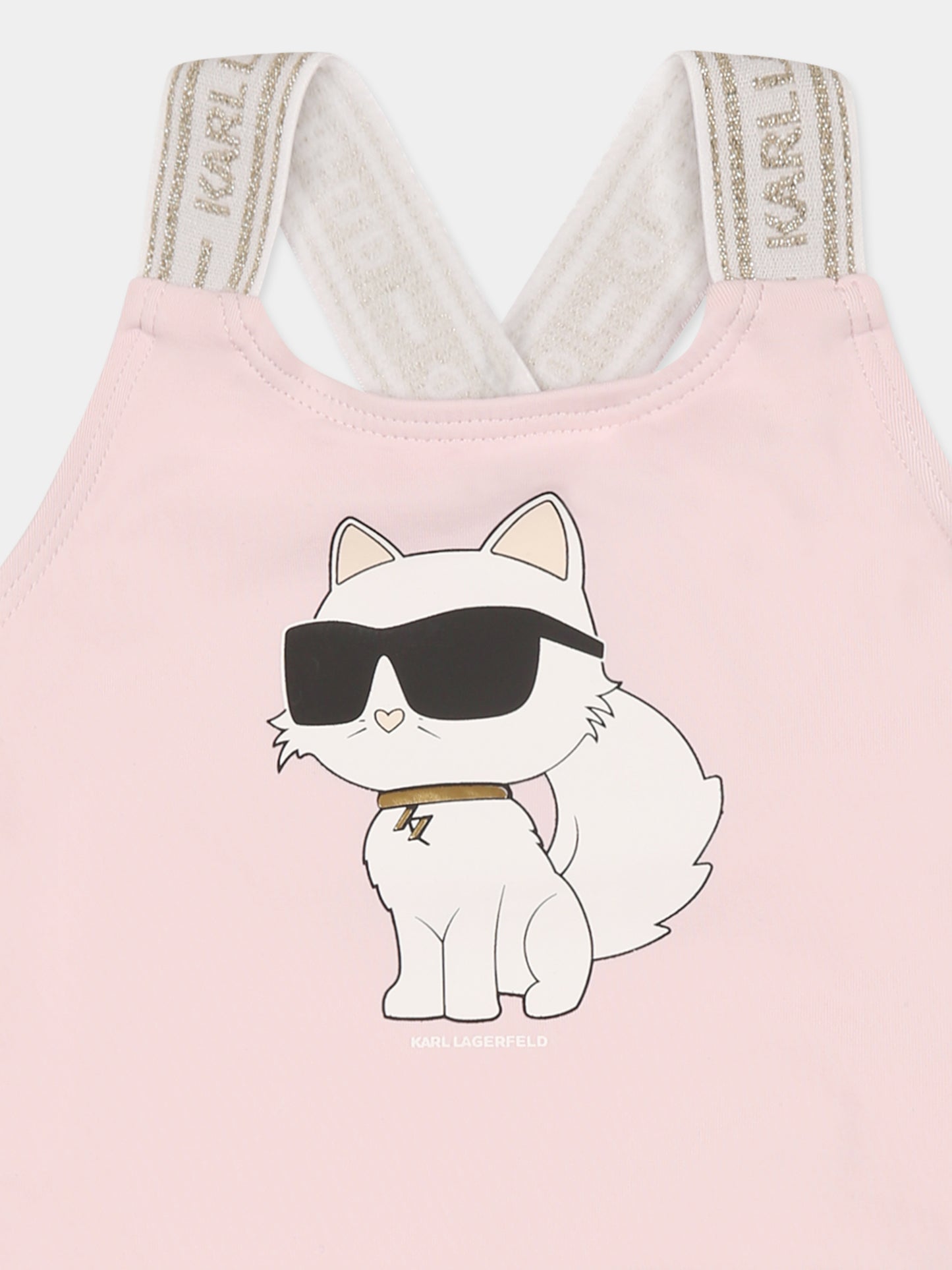 Maillot de bain rose pour bébé fille avec Choupette