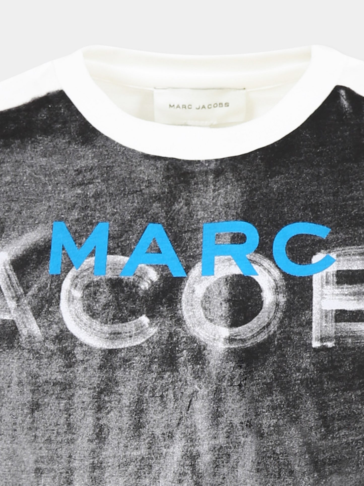 T-shirt blanc pour garçon avec logo