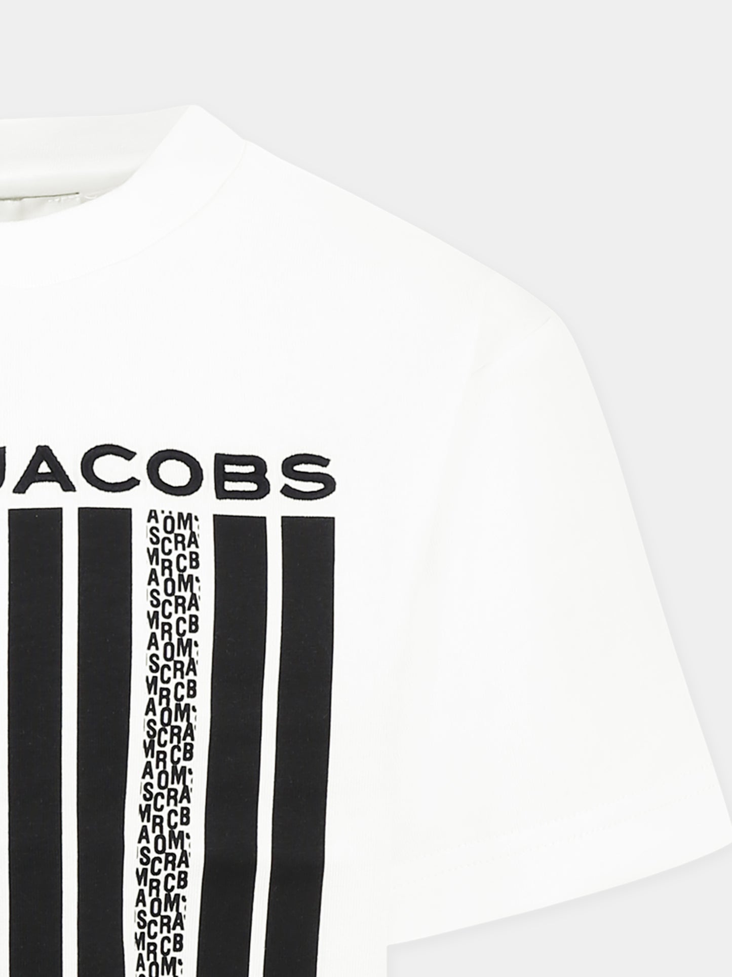 T-shirt blanc pour garçon avec logo