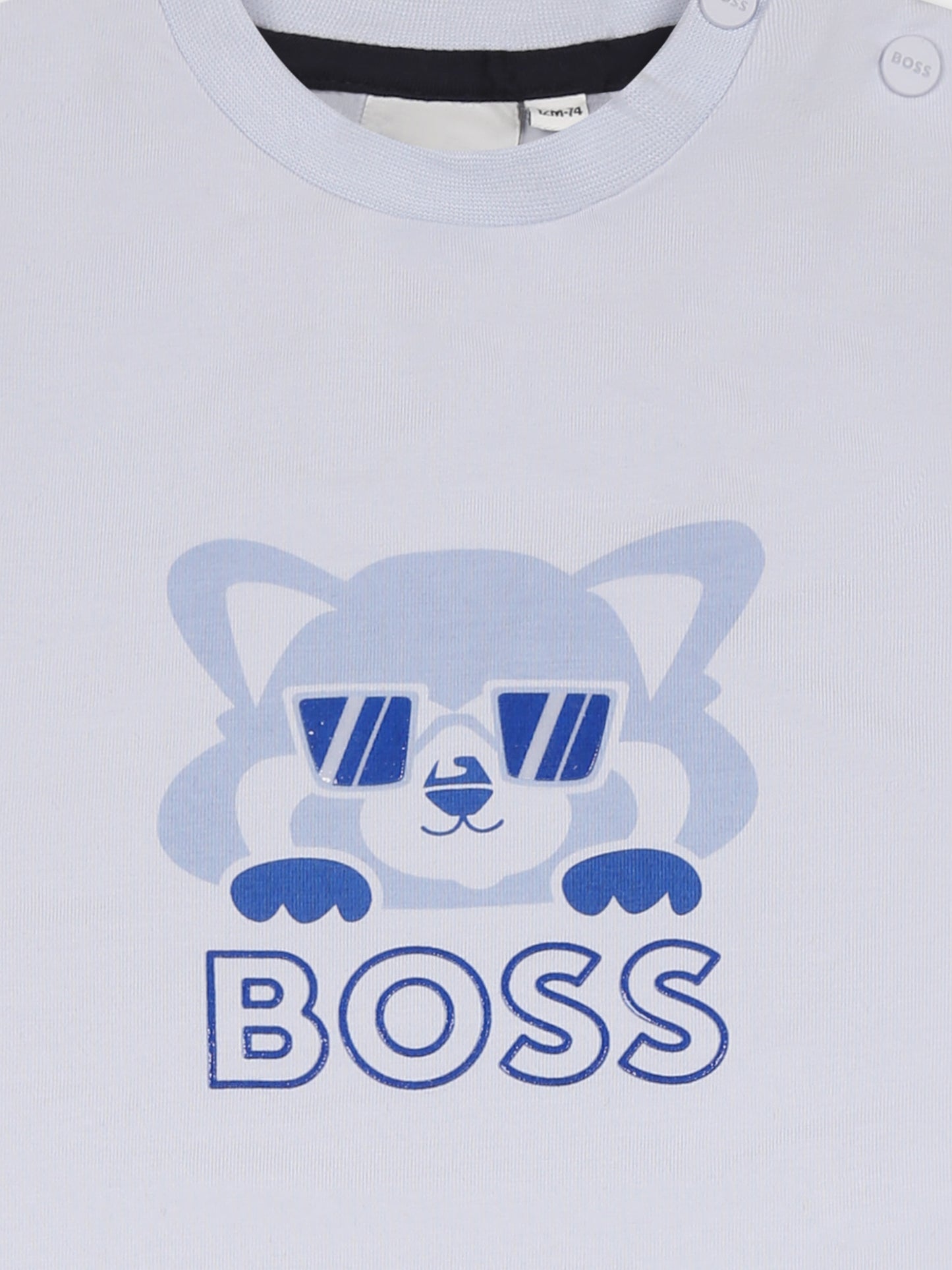 Completo multicolor per neonato con logo e panda,Boss,J52225 771