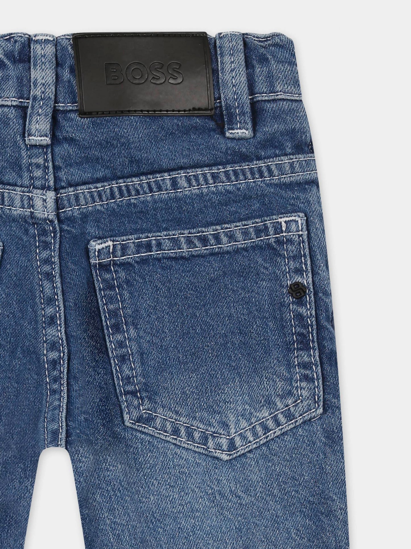 Jean denim pour bébé garçon avec logo