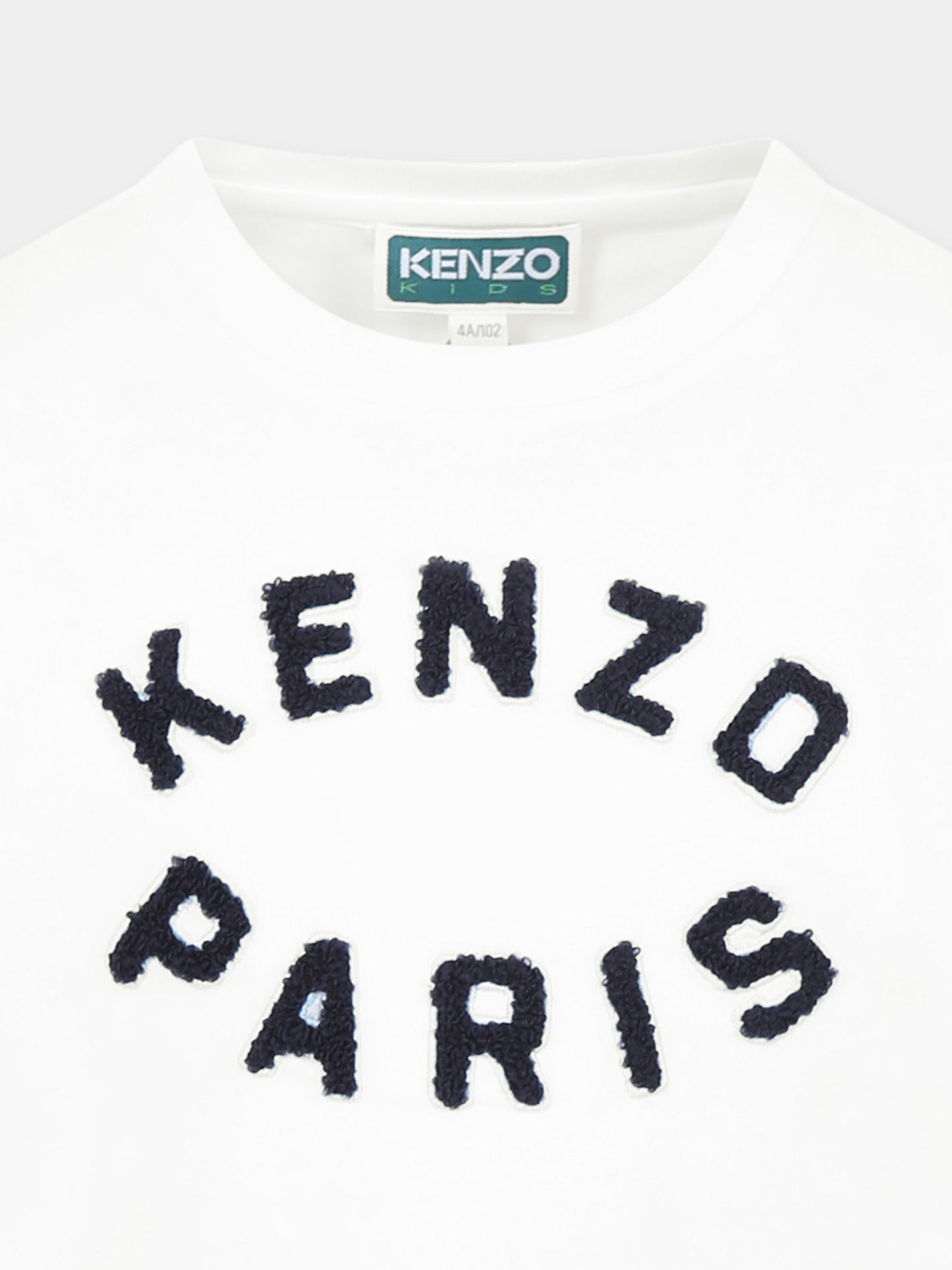 T-shirt blanc pour enfants avec logo