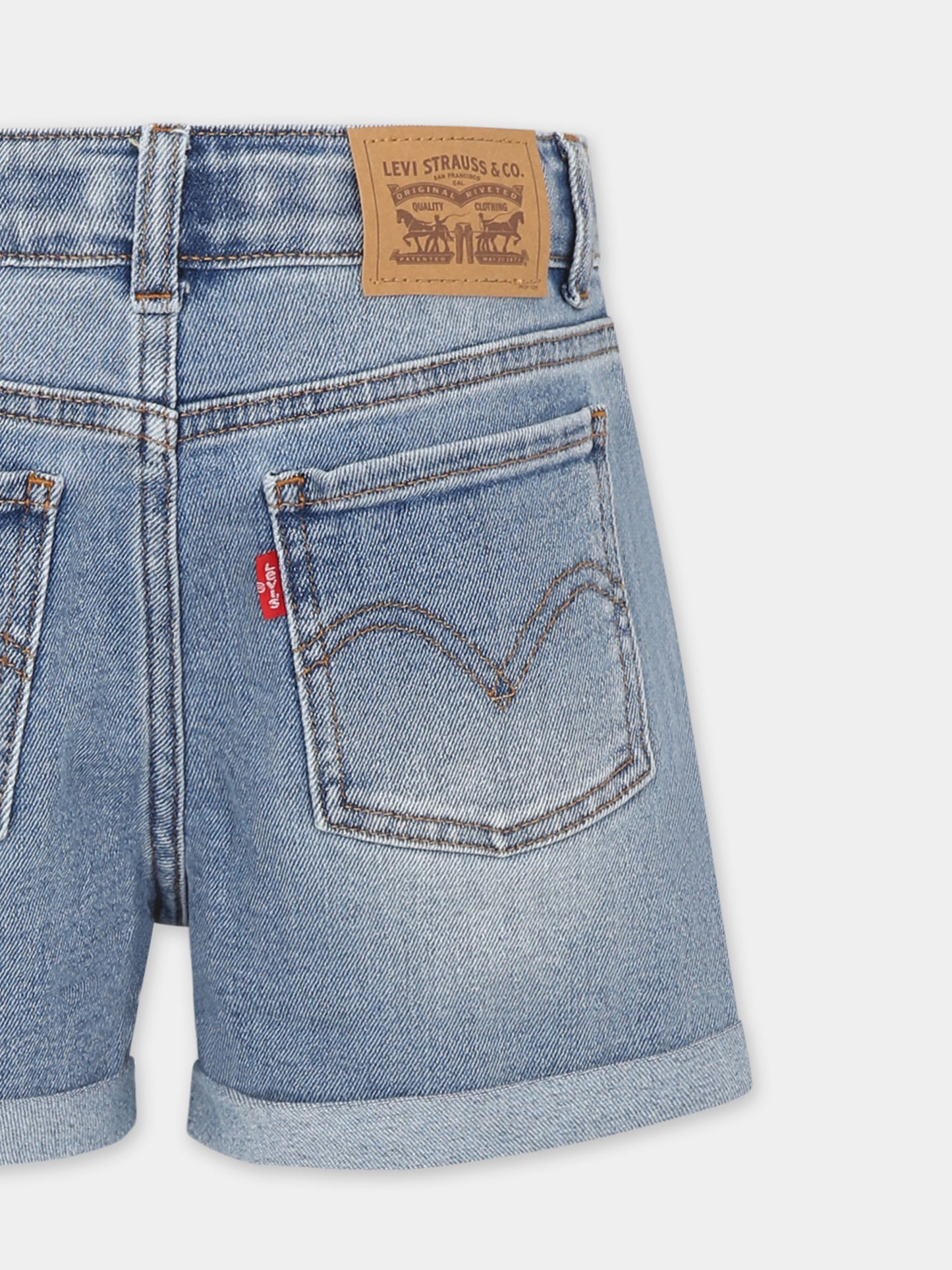 Shorts denim per bambina,Levi's Kids,H272 MDV