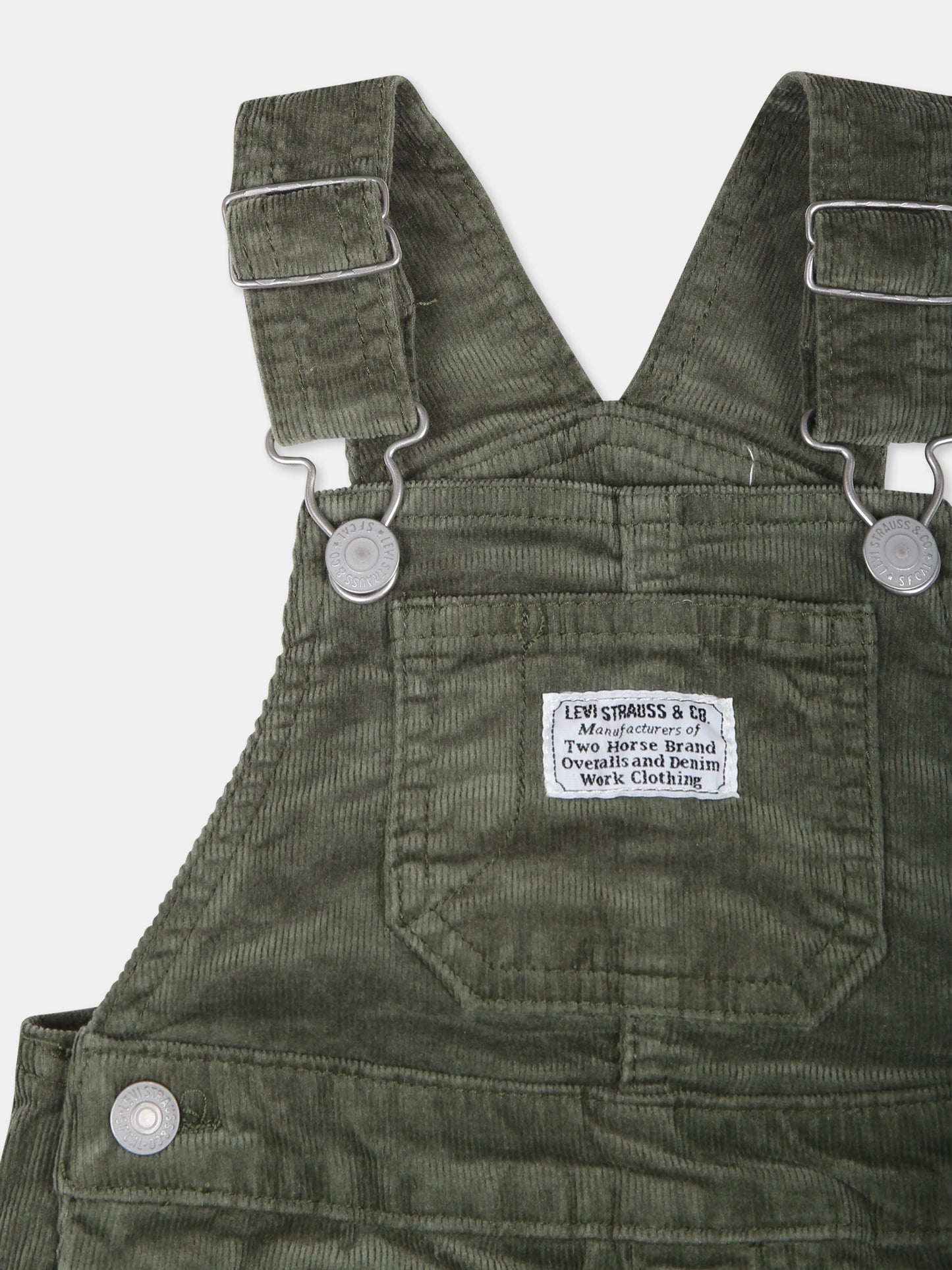 Salopette verde per neonati con logo,Levi's Kids,23WLK6EJ335 E6U