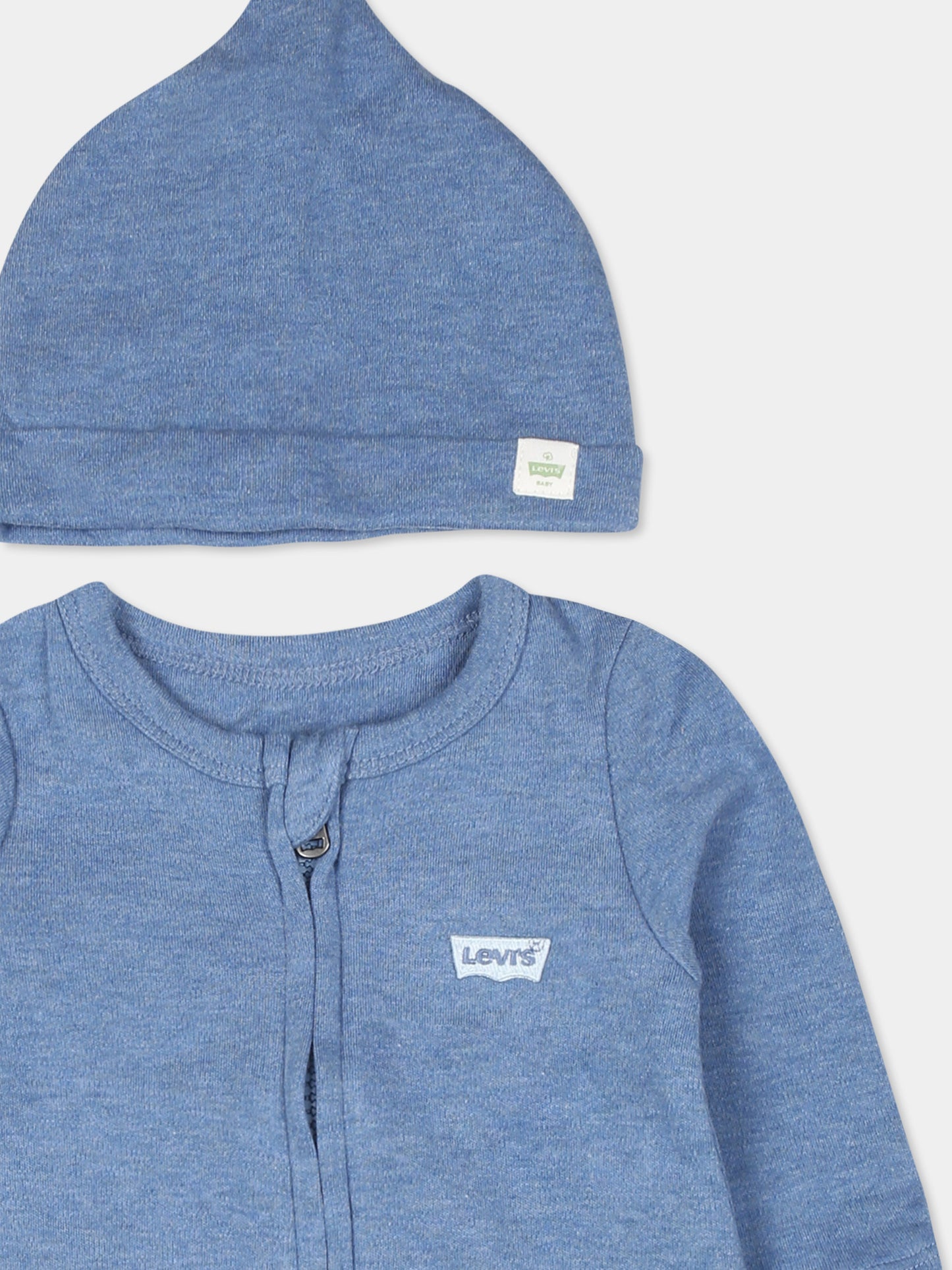 Set tutina blu per neonato con logo,Levi's Kids,24SLK6EK247 BJP