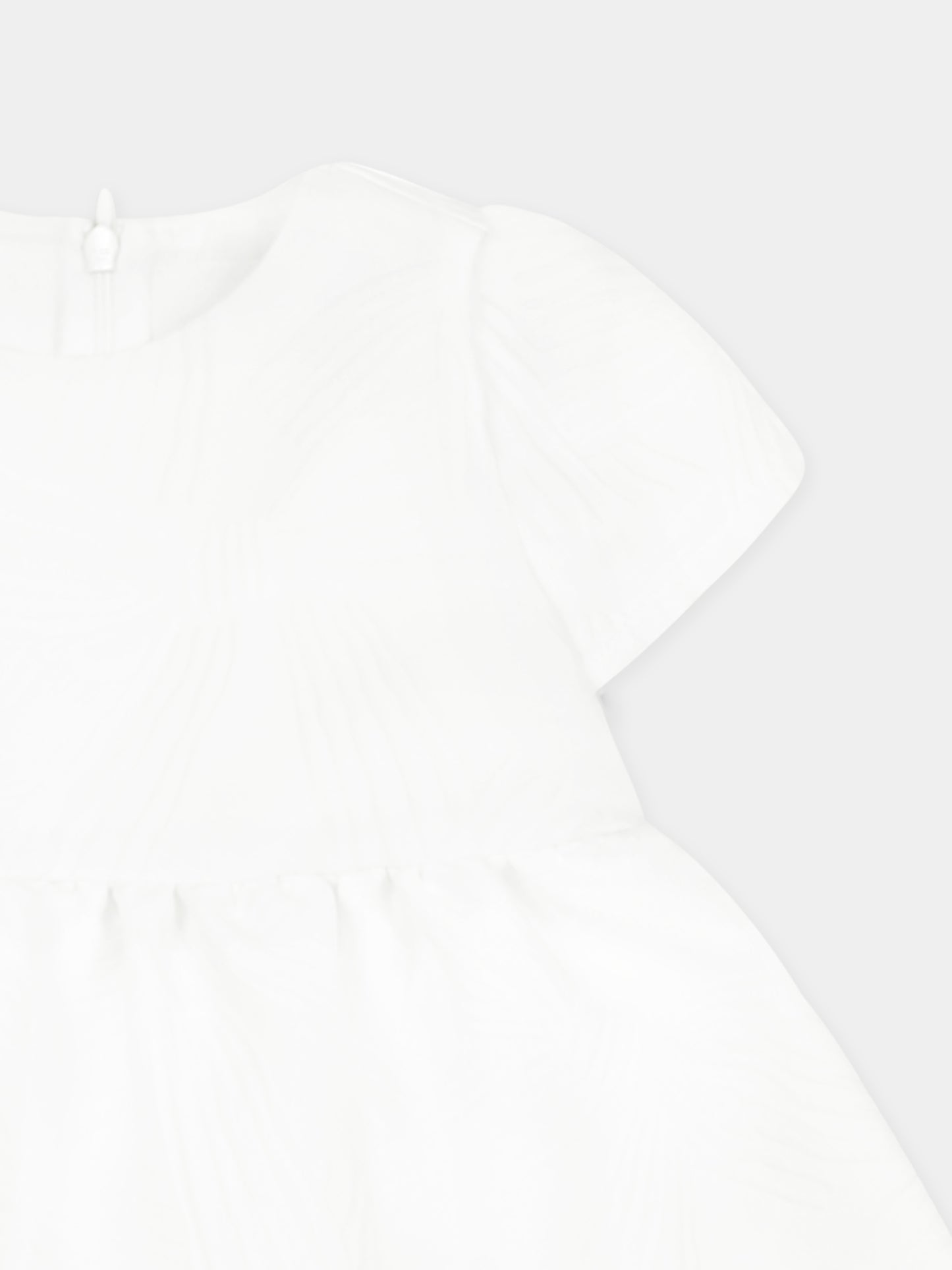 Vestito bianco per neonata con fiocchi all over,Simonetta,SW1041 U0207 101BC