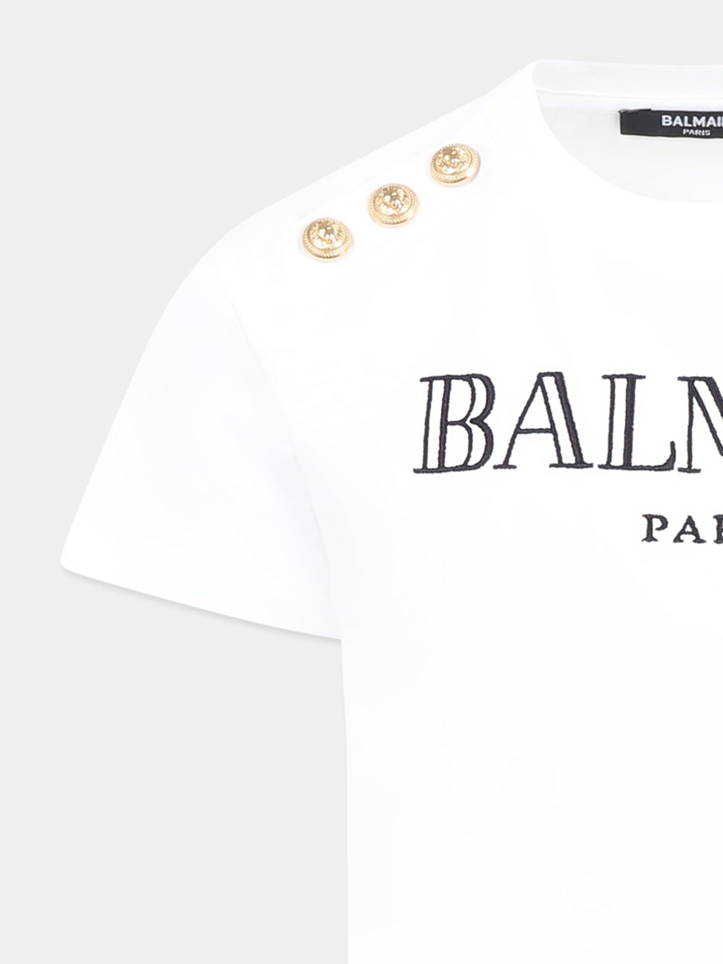 T-shirt blanc pour enfants avec logo