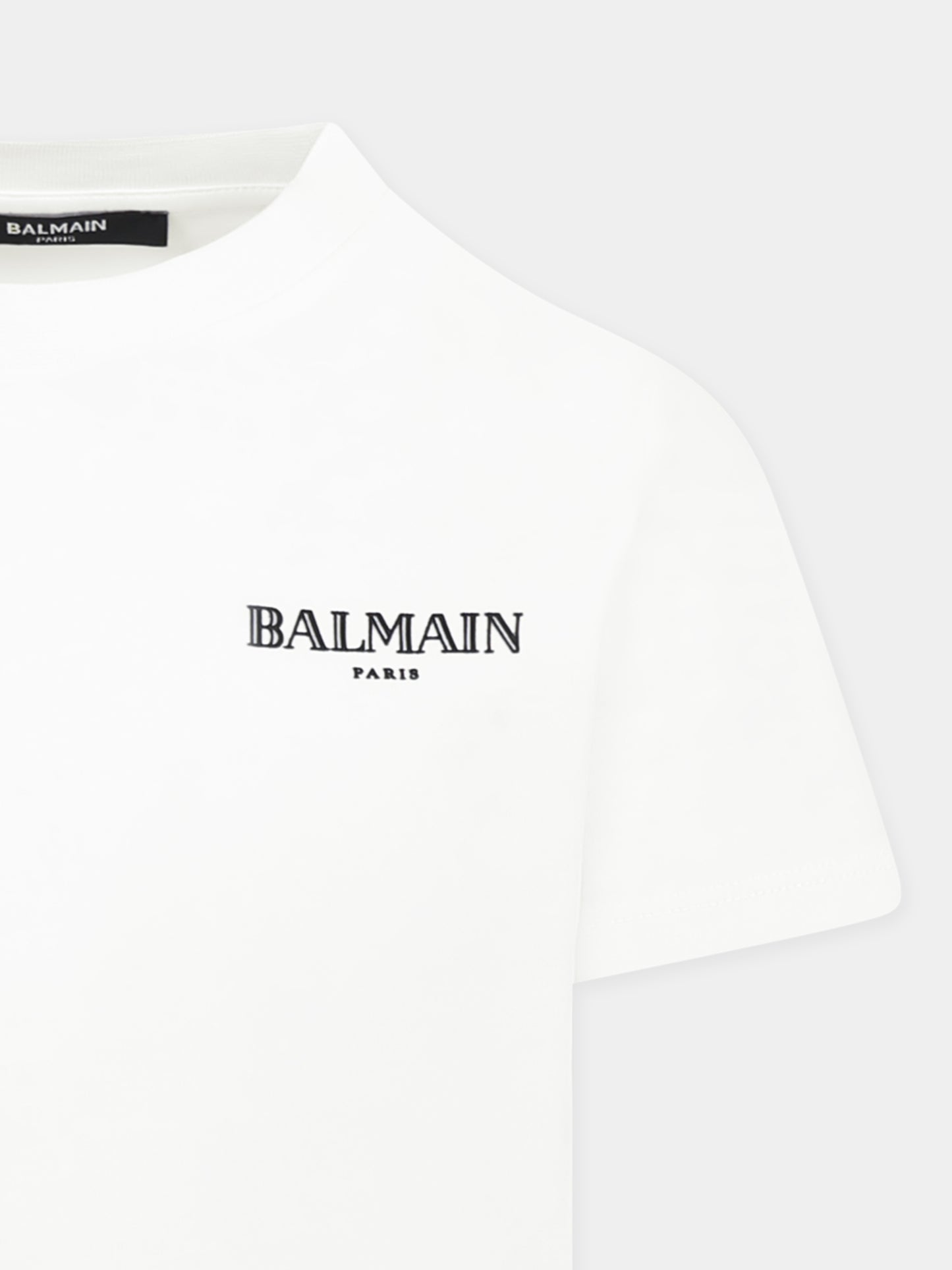 T-shirt blanc pour enfants avec logo