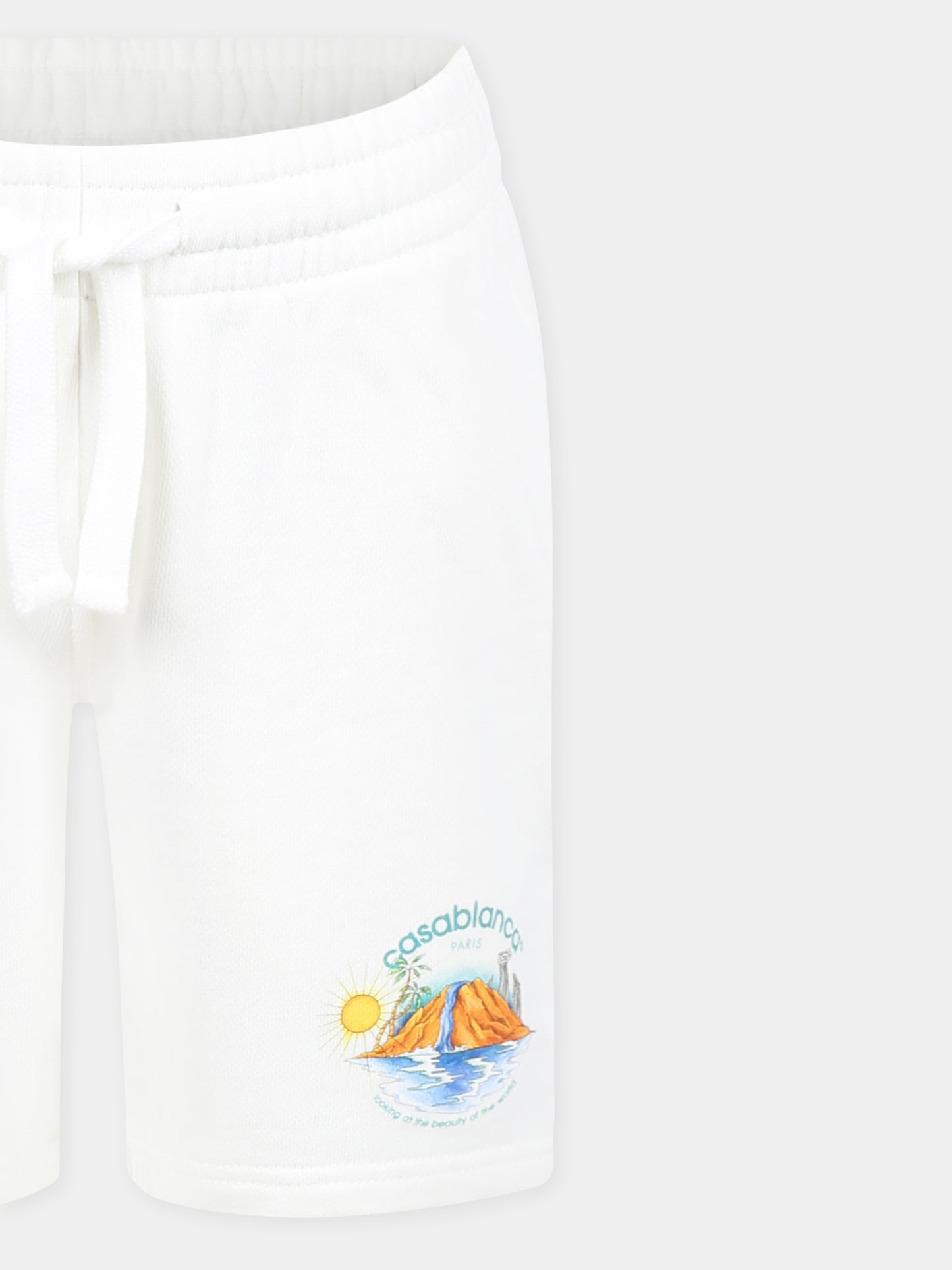 Short ivoire pour enfants avec oasis