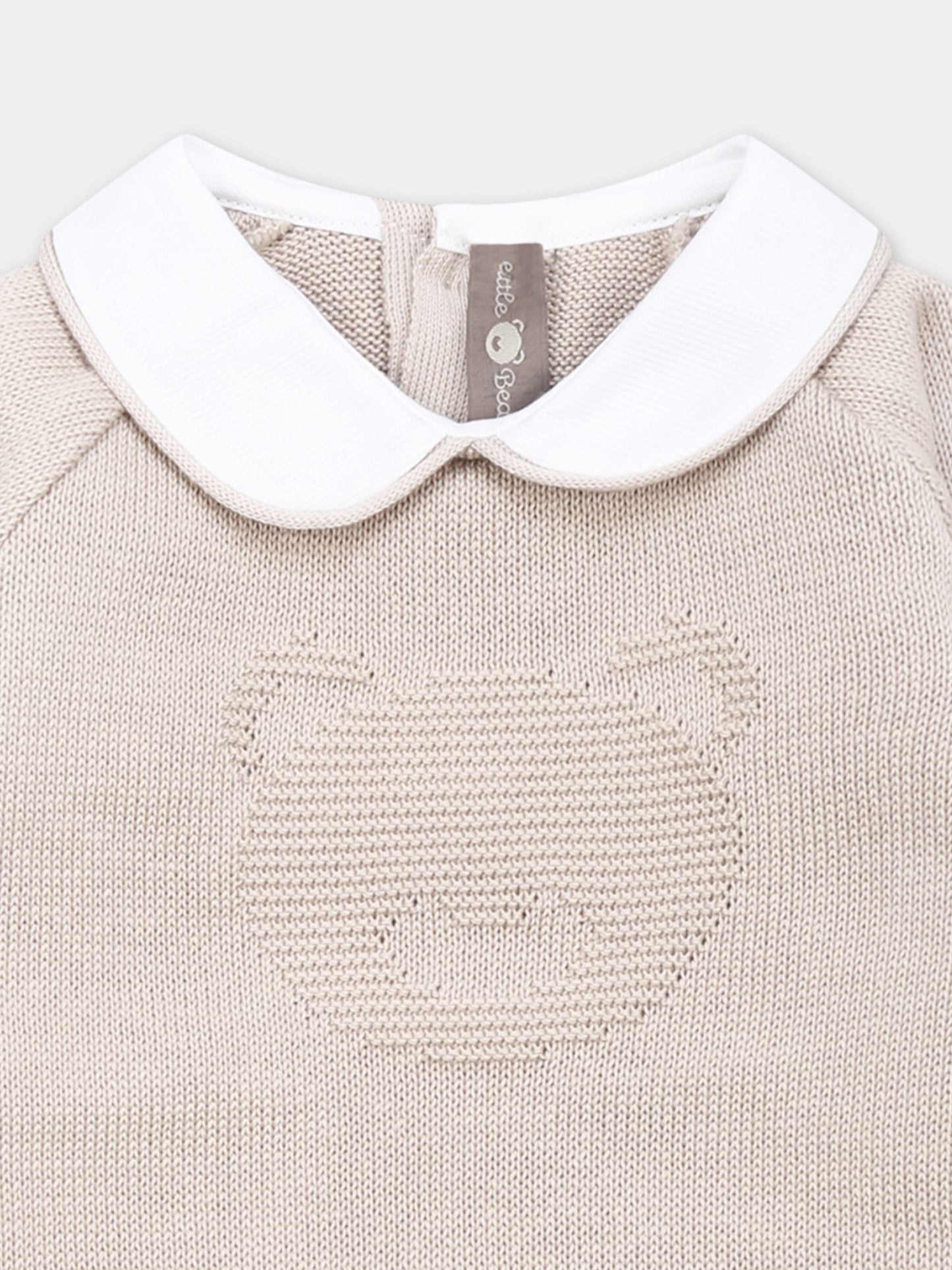 Combinaison beige pour bébé enfants avec ours