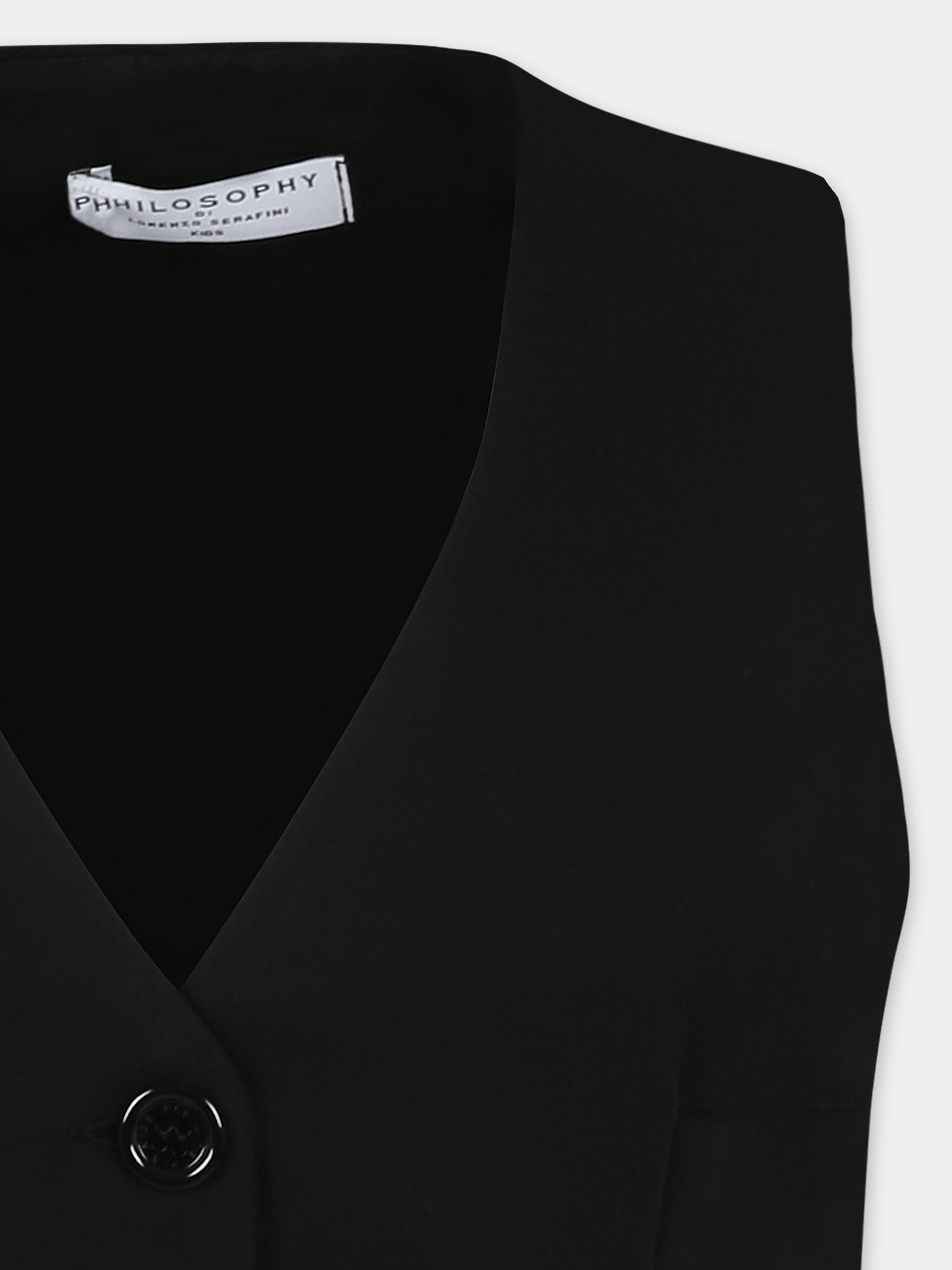 Gilet noir pour fille