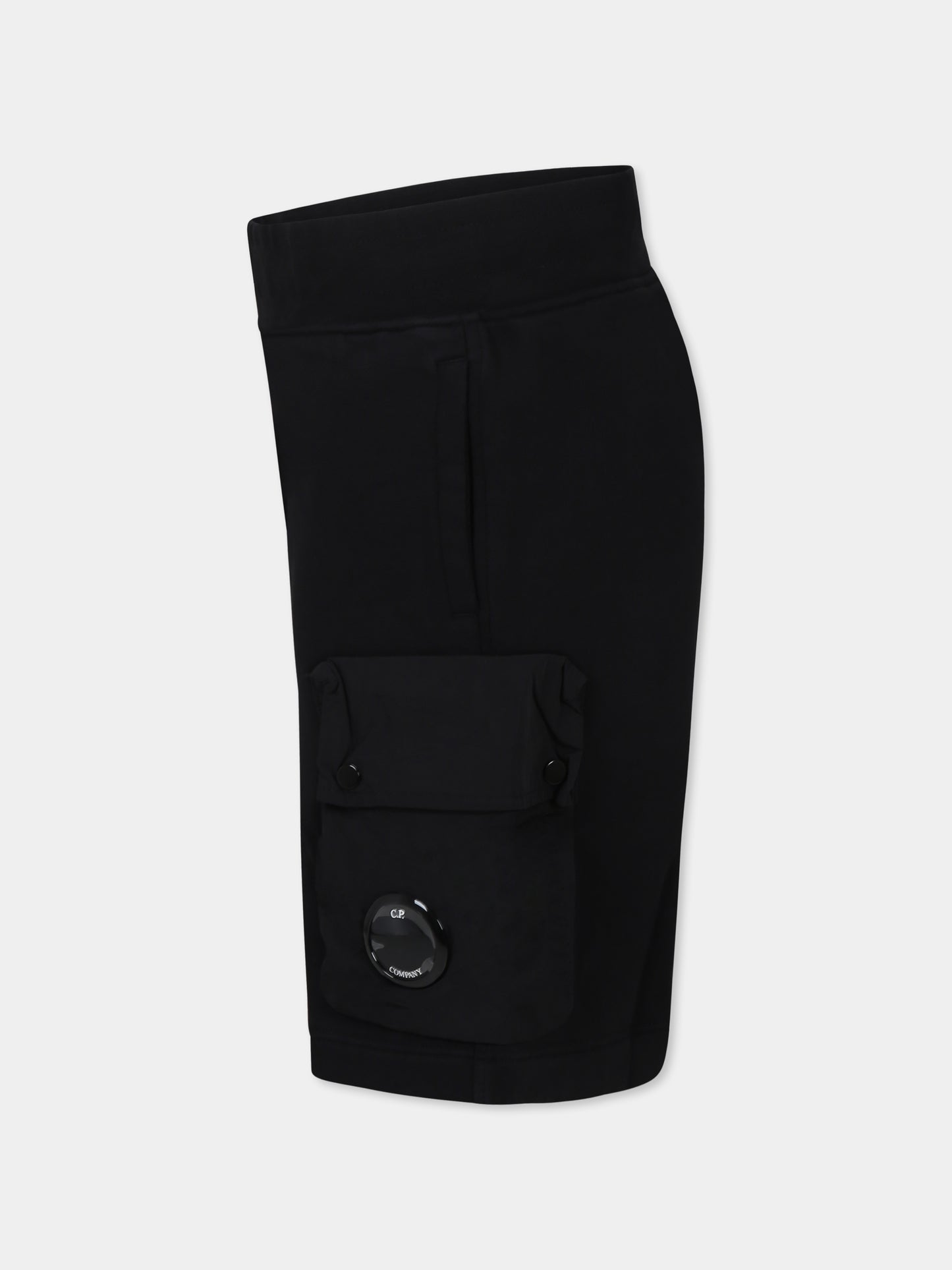 Shorts neri per bambino,C. P. Company,CUQ00E LCA69 60100