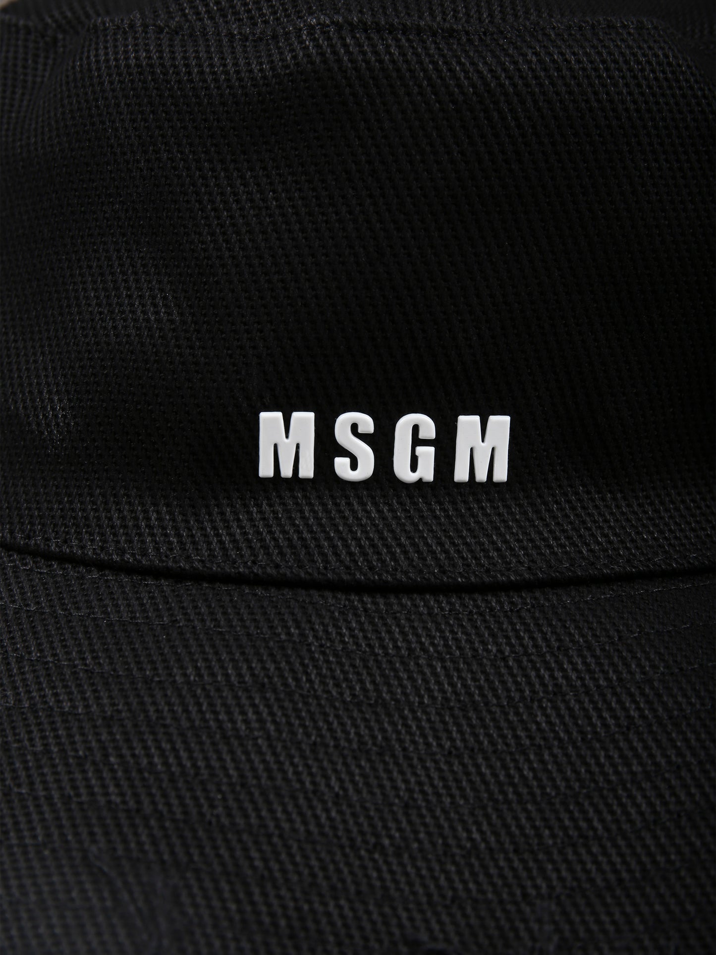 Cloche nera per bambina con logo,Msgm Kids,S5MSJGCT195 110