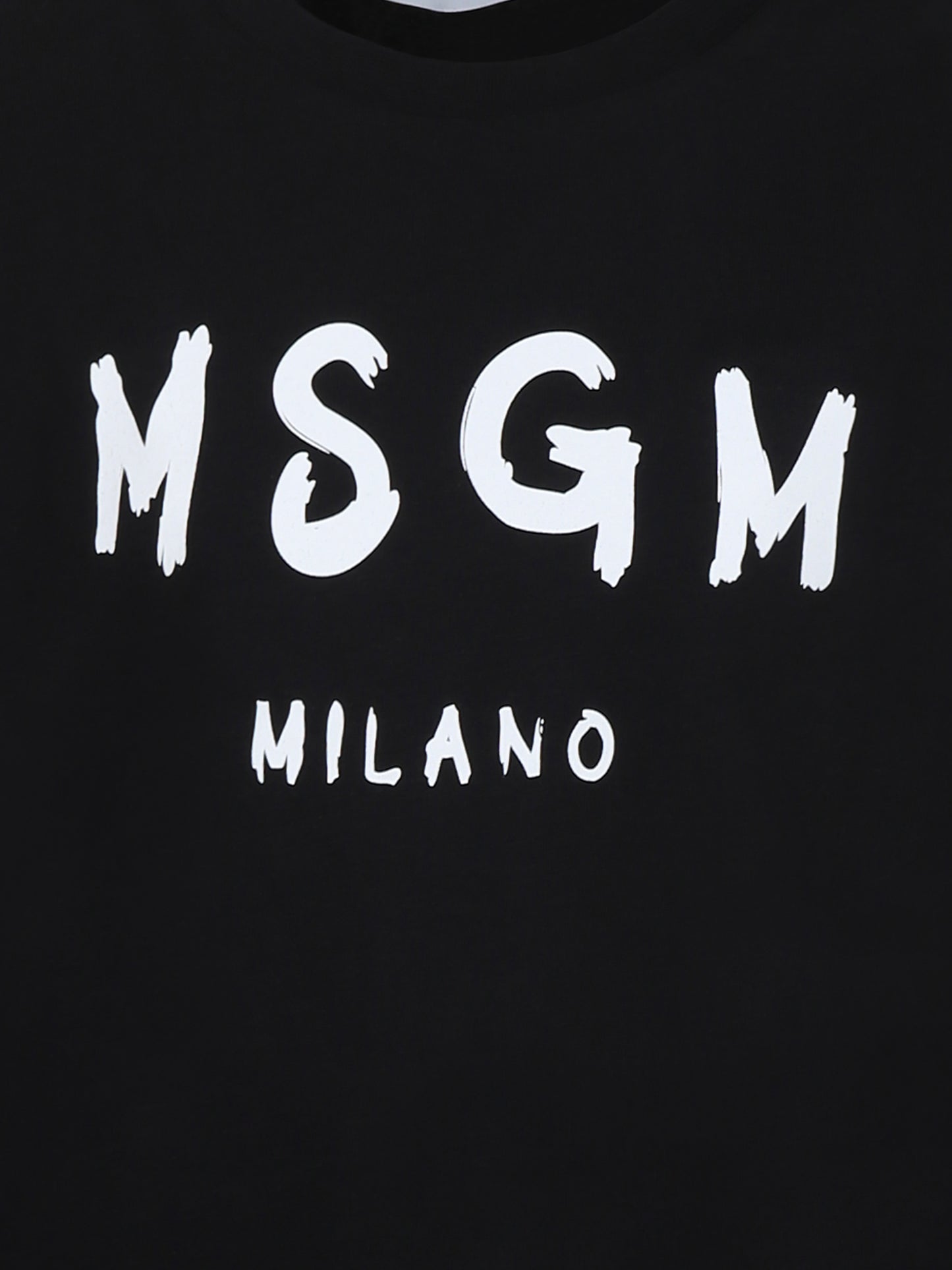 T-shirt noir pour enfants avec logo