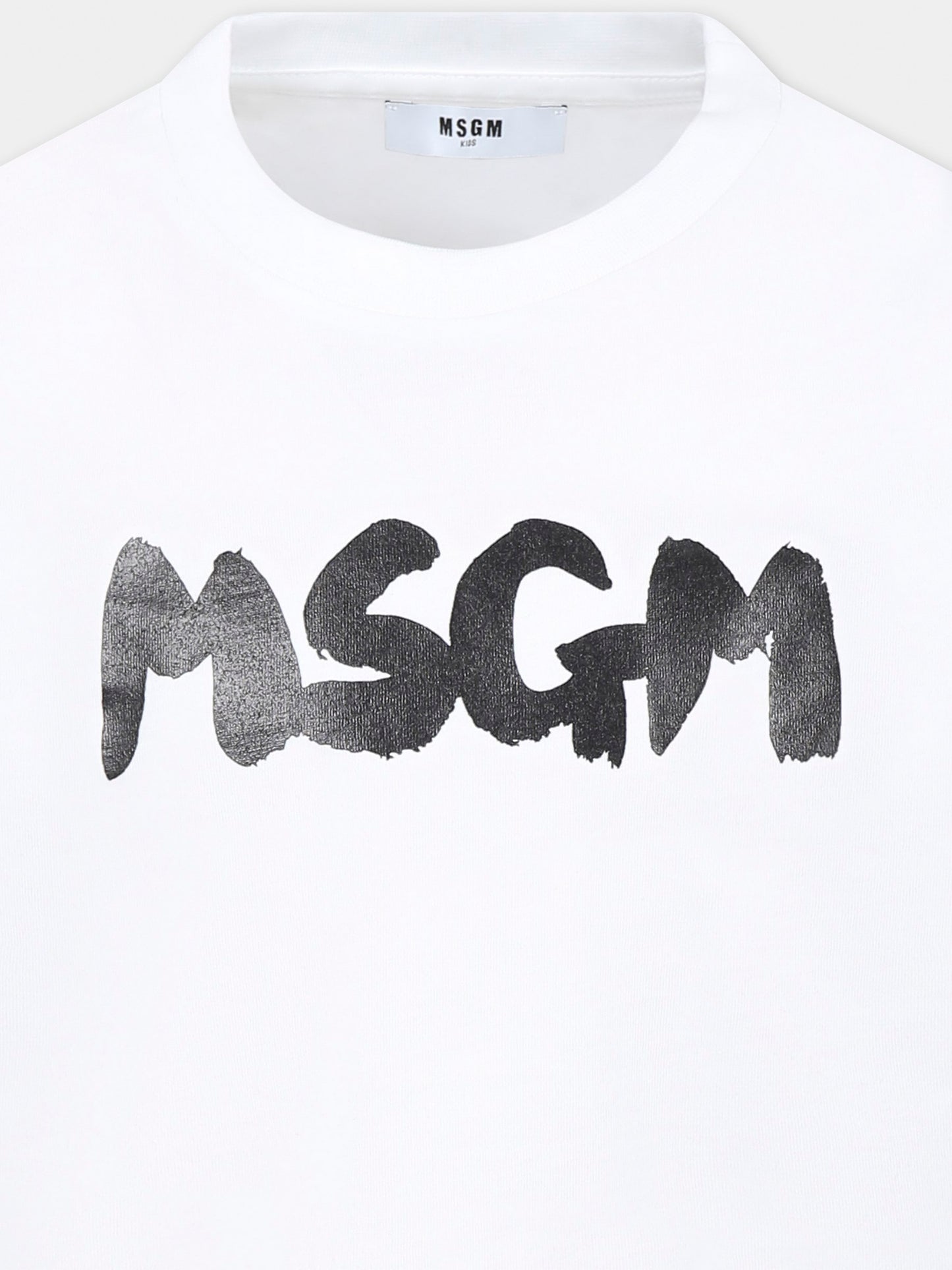 T-shirt blanc pour enfants avec logo