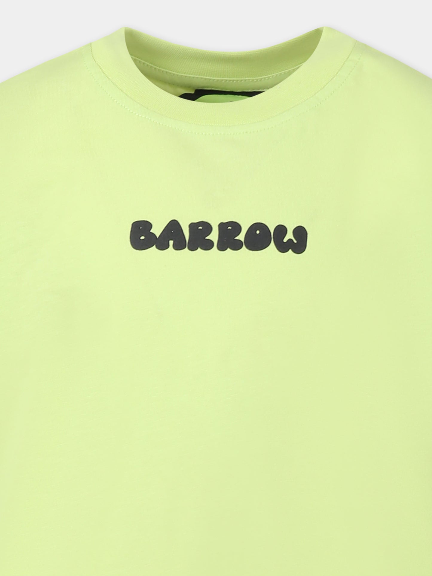 T-shirt vert pour enfants avec logo