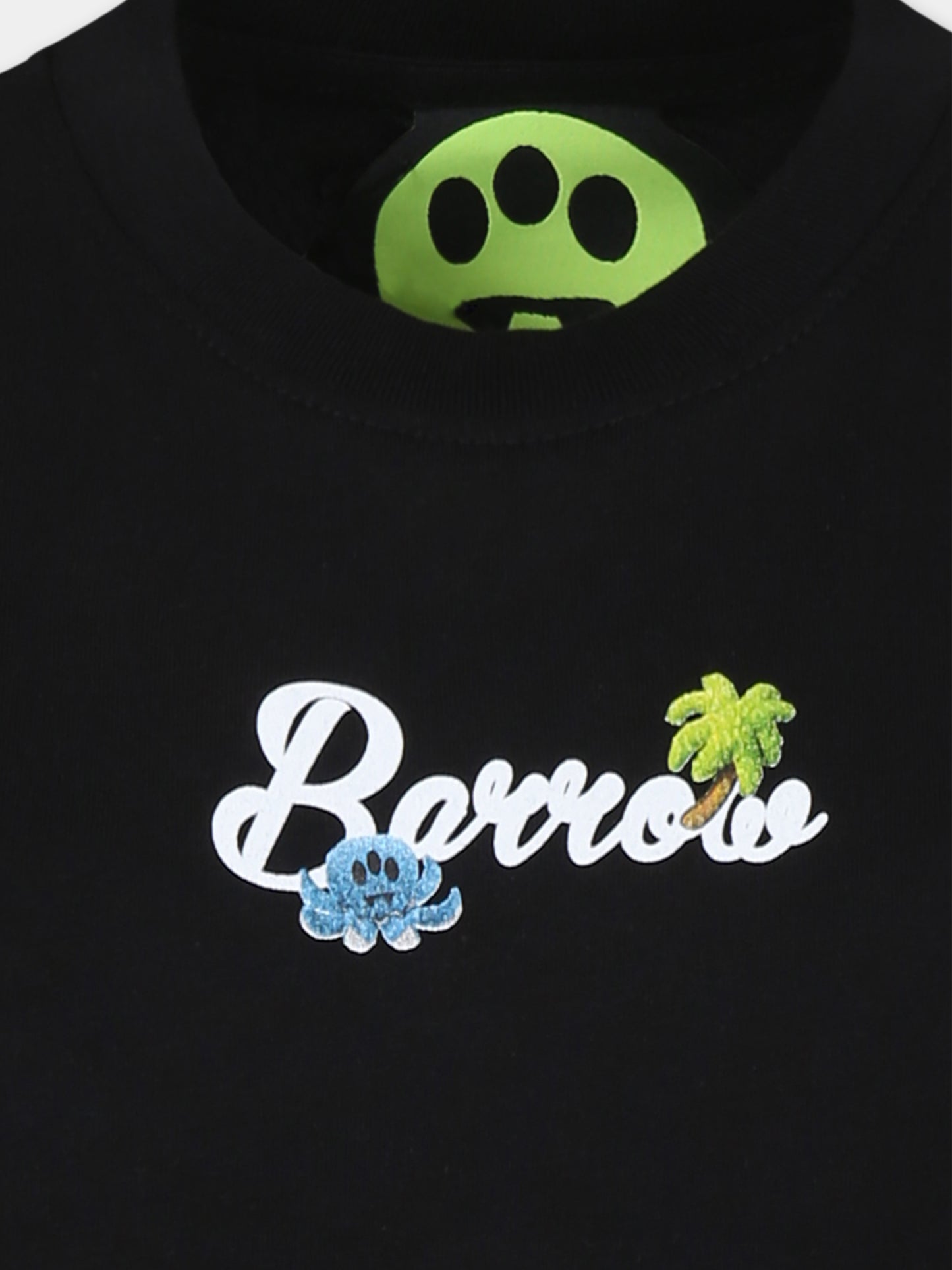 T-shirt noir pour enfants avec logo