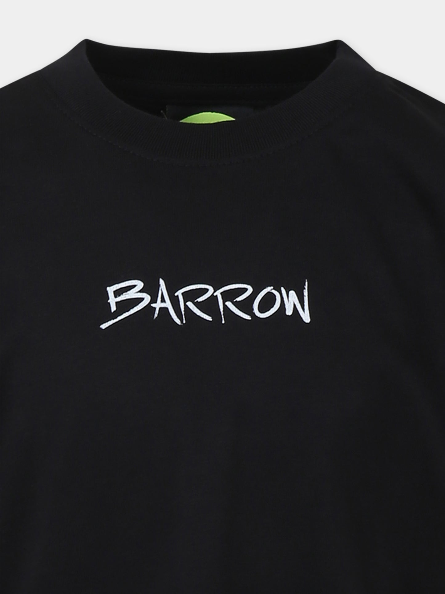 T-shirt noir pour enfants avec logo