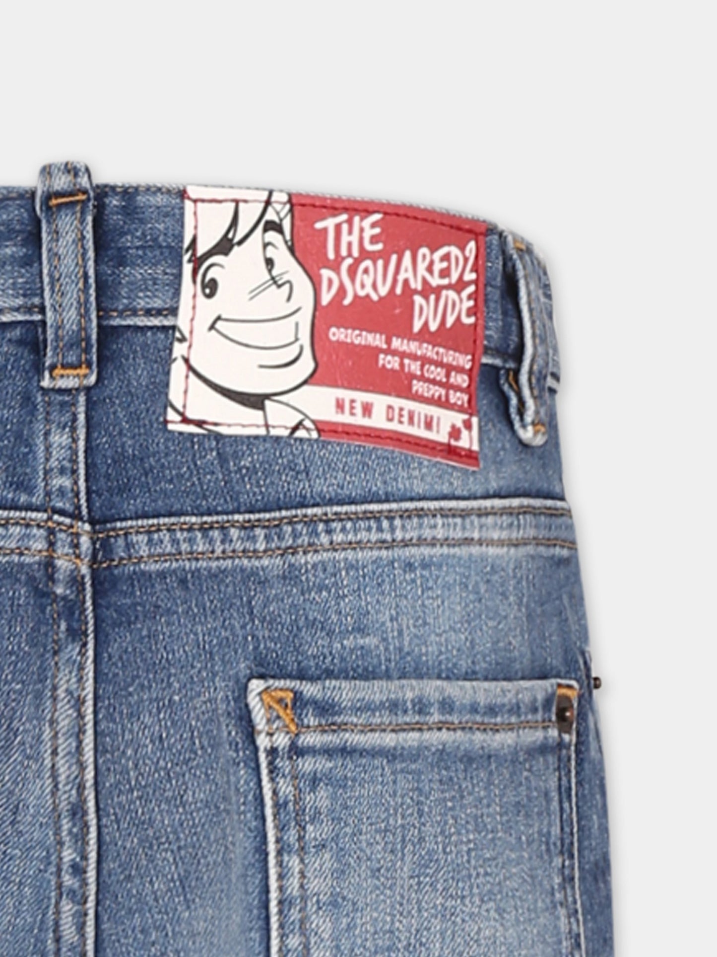 Jeans denim per bambino con logo,Dsquared2,DQ2252 D0ABX D2P703U DQ01