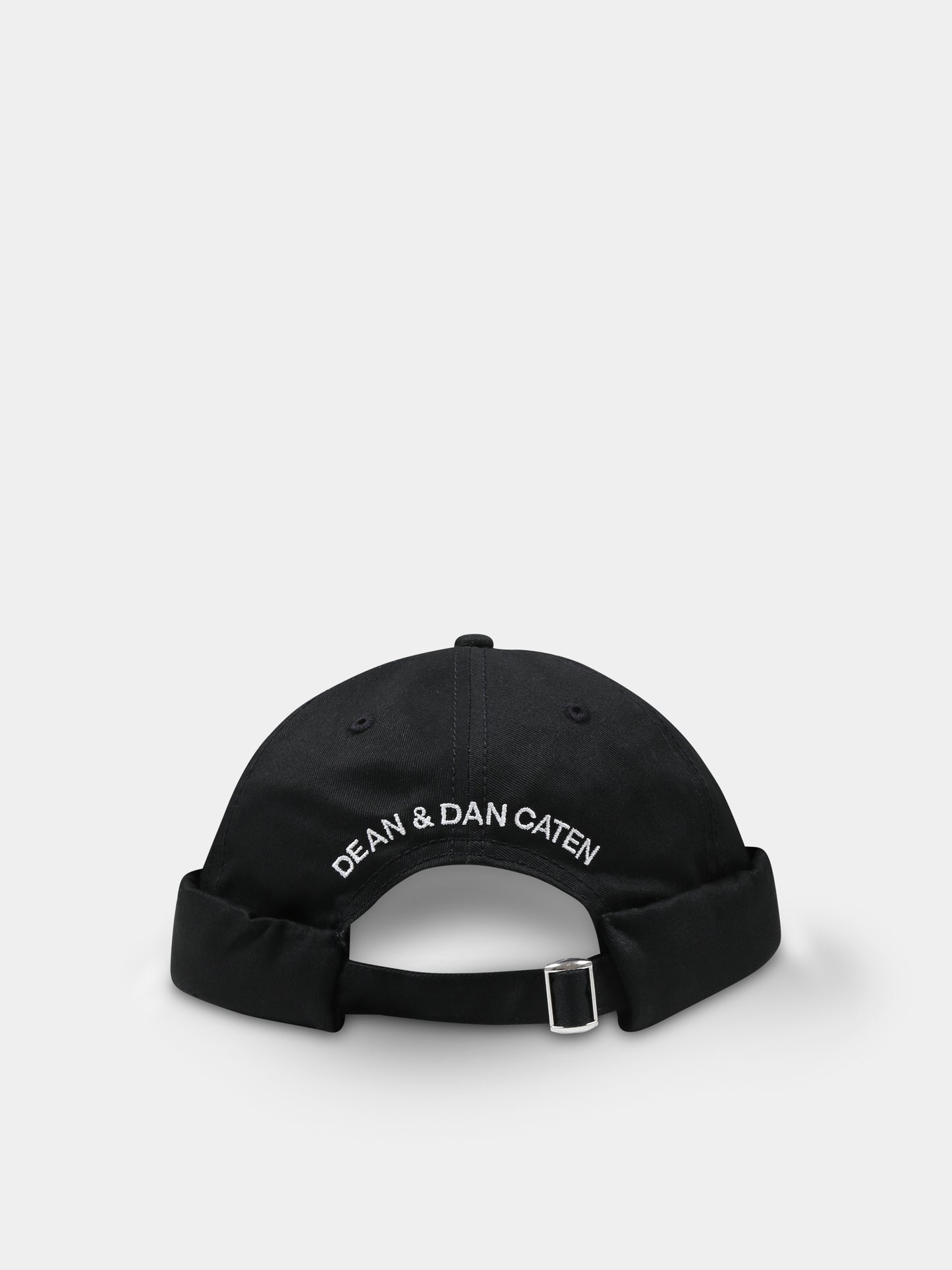 Chapeau noir pour garçon avec logo