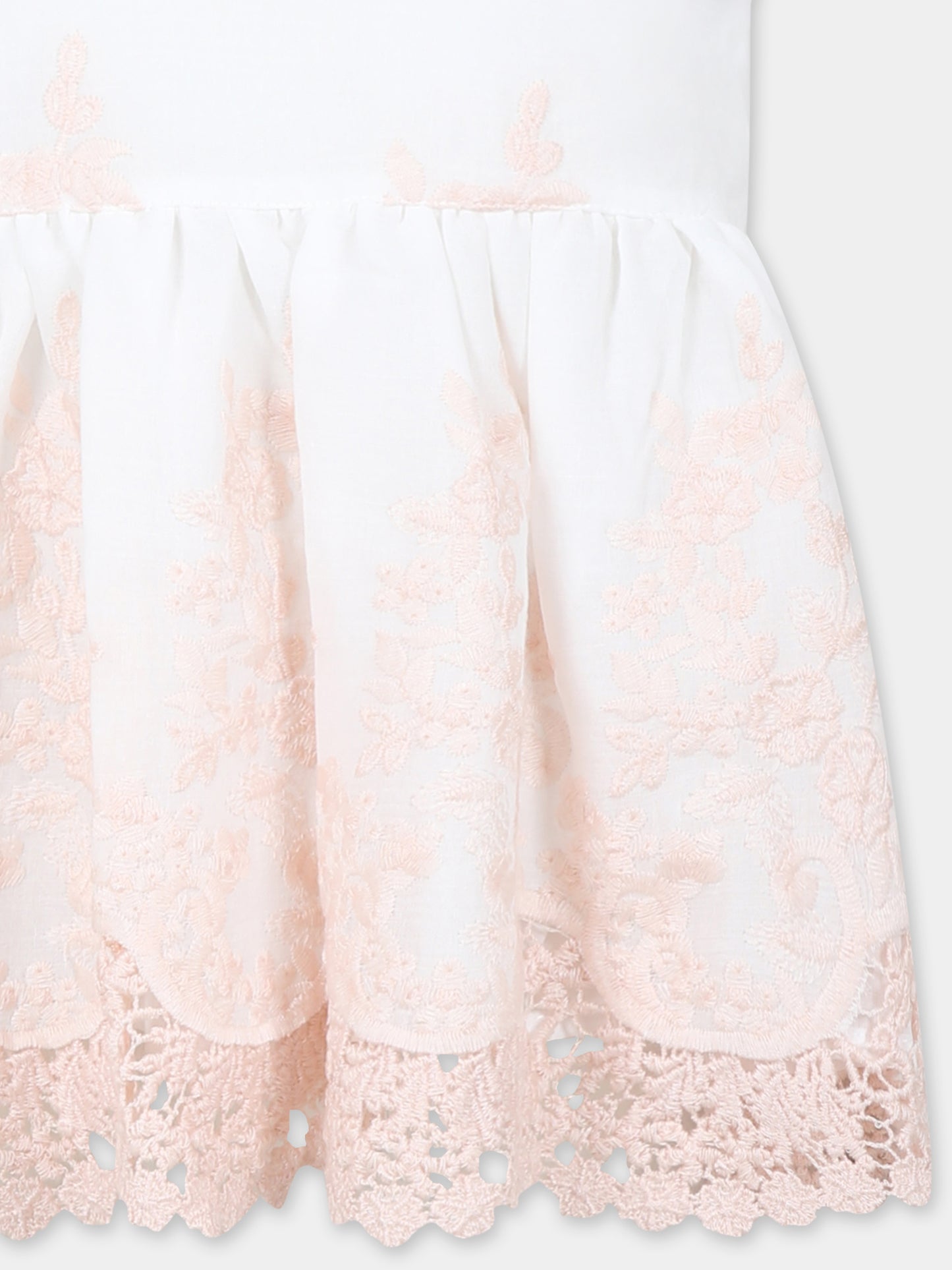 Top avorio per bambina con ricamo,Caffe' D'orzo,ZW5A72 M0061 100RS