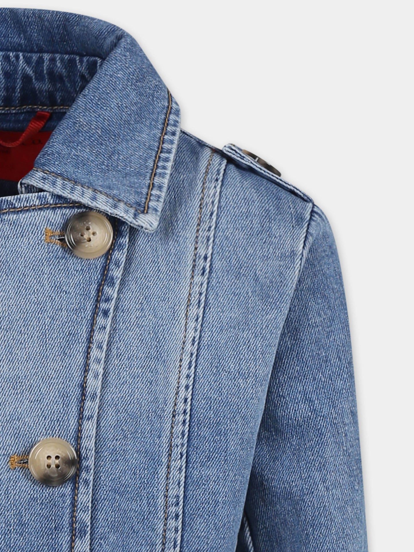 Trench denim per bambina,Max&co,MX0109 MX066 MAXJ3GF MX01