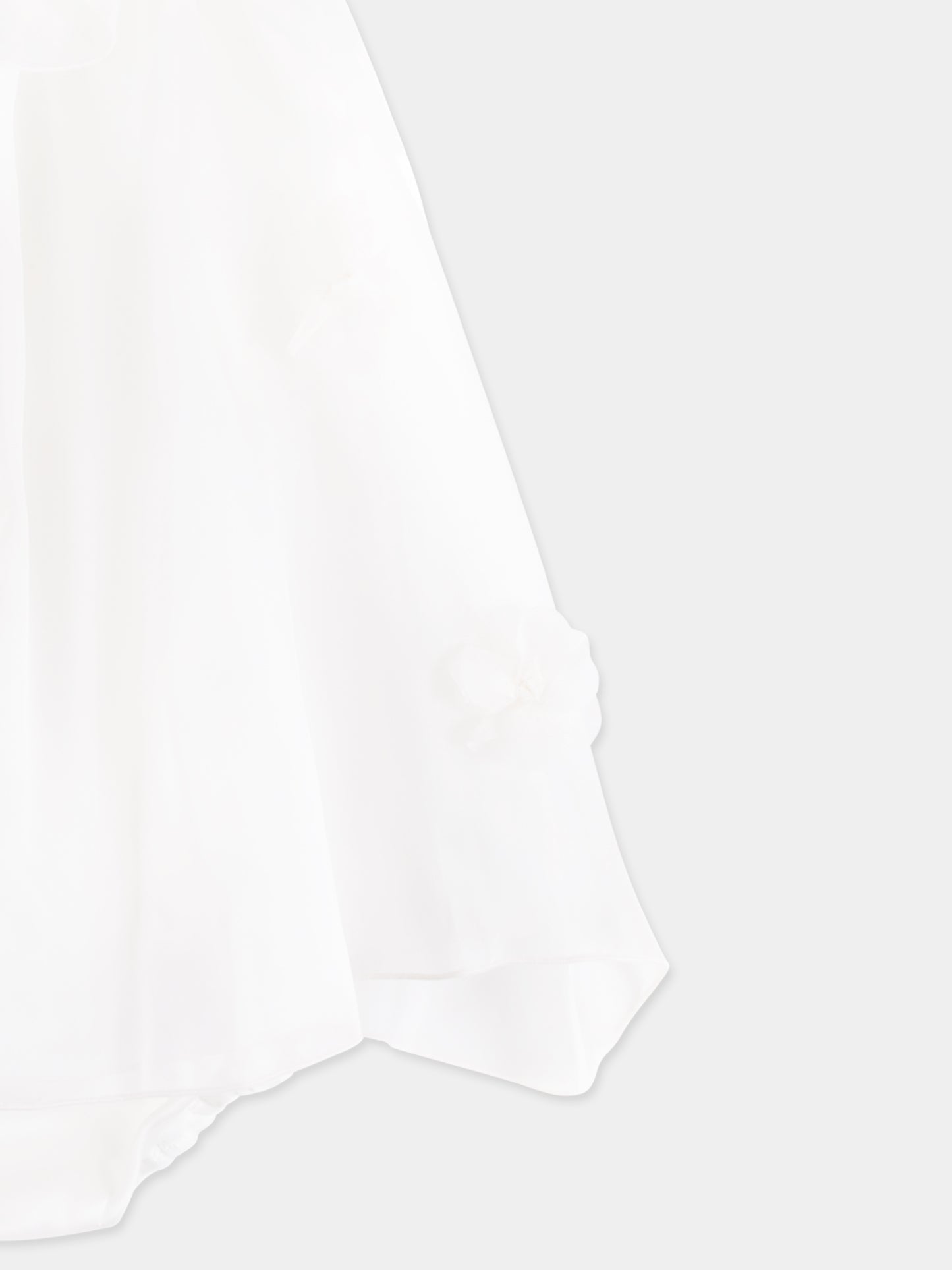 Robe ivoire pour bébé fille avec fleurs