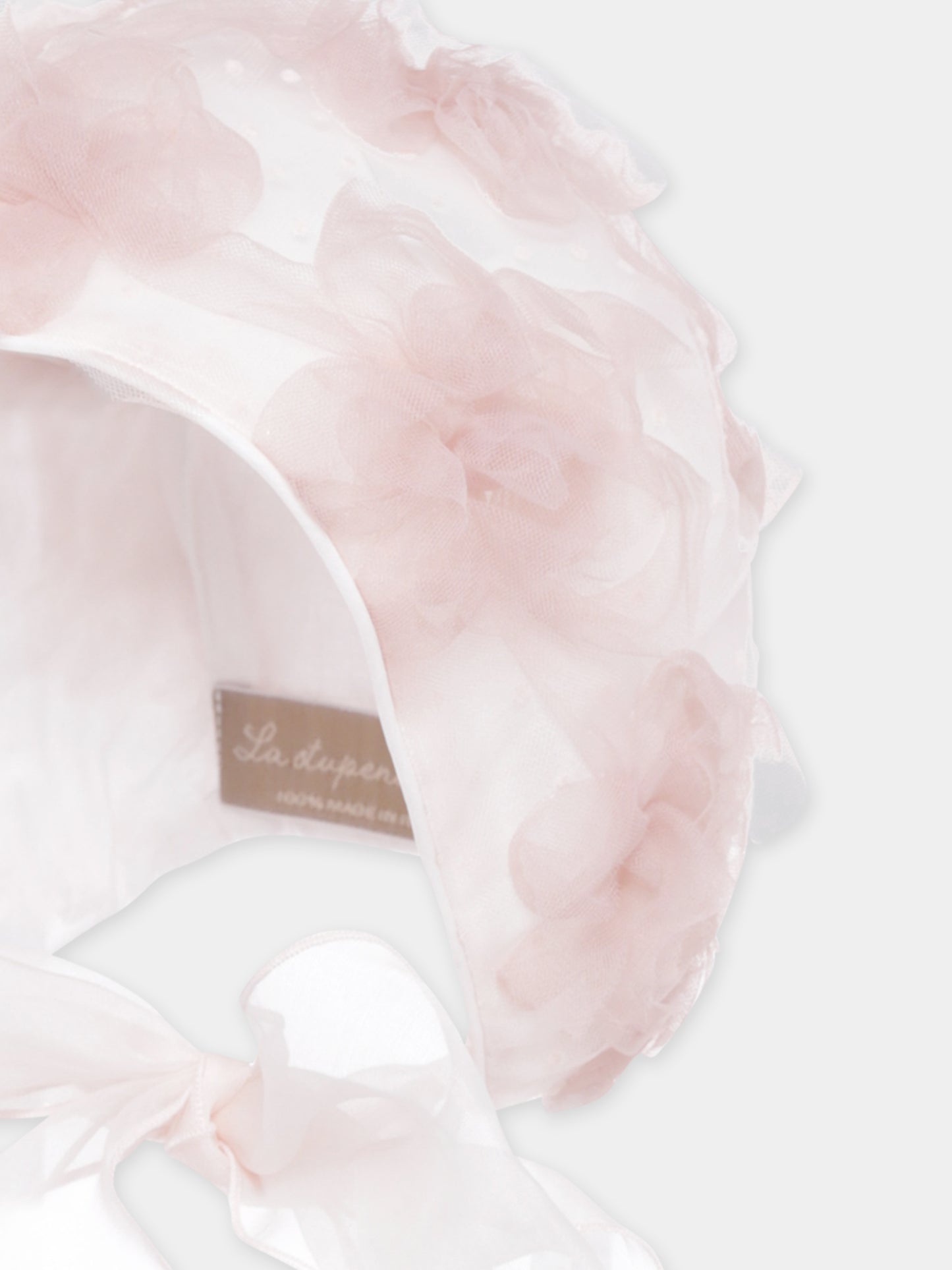 Chapeau rose pour bébé fille