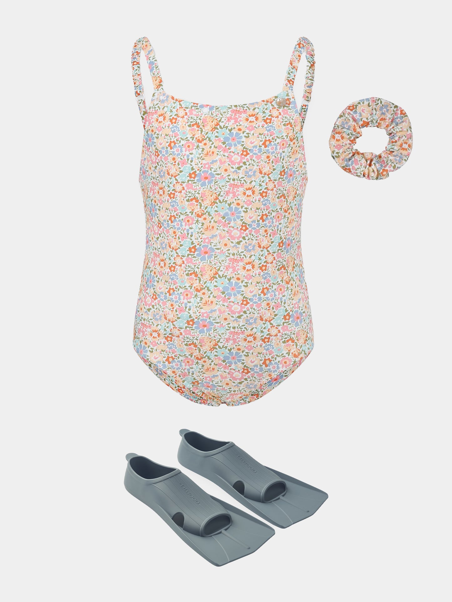 Maillot de bain multicolore pour fille avec imprimé floral