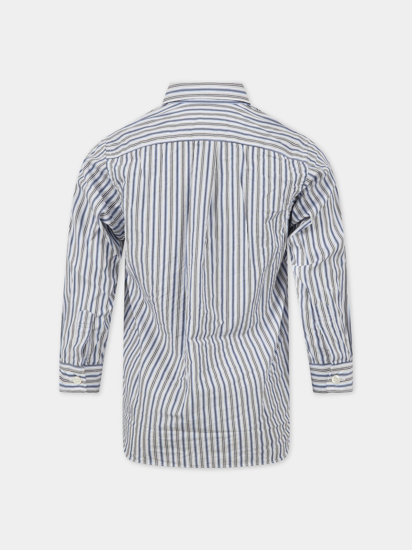 Camicia a righe per bambini con iconico logo,Comme Des Garçons Play Kids,AZ-B505 P1B505