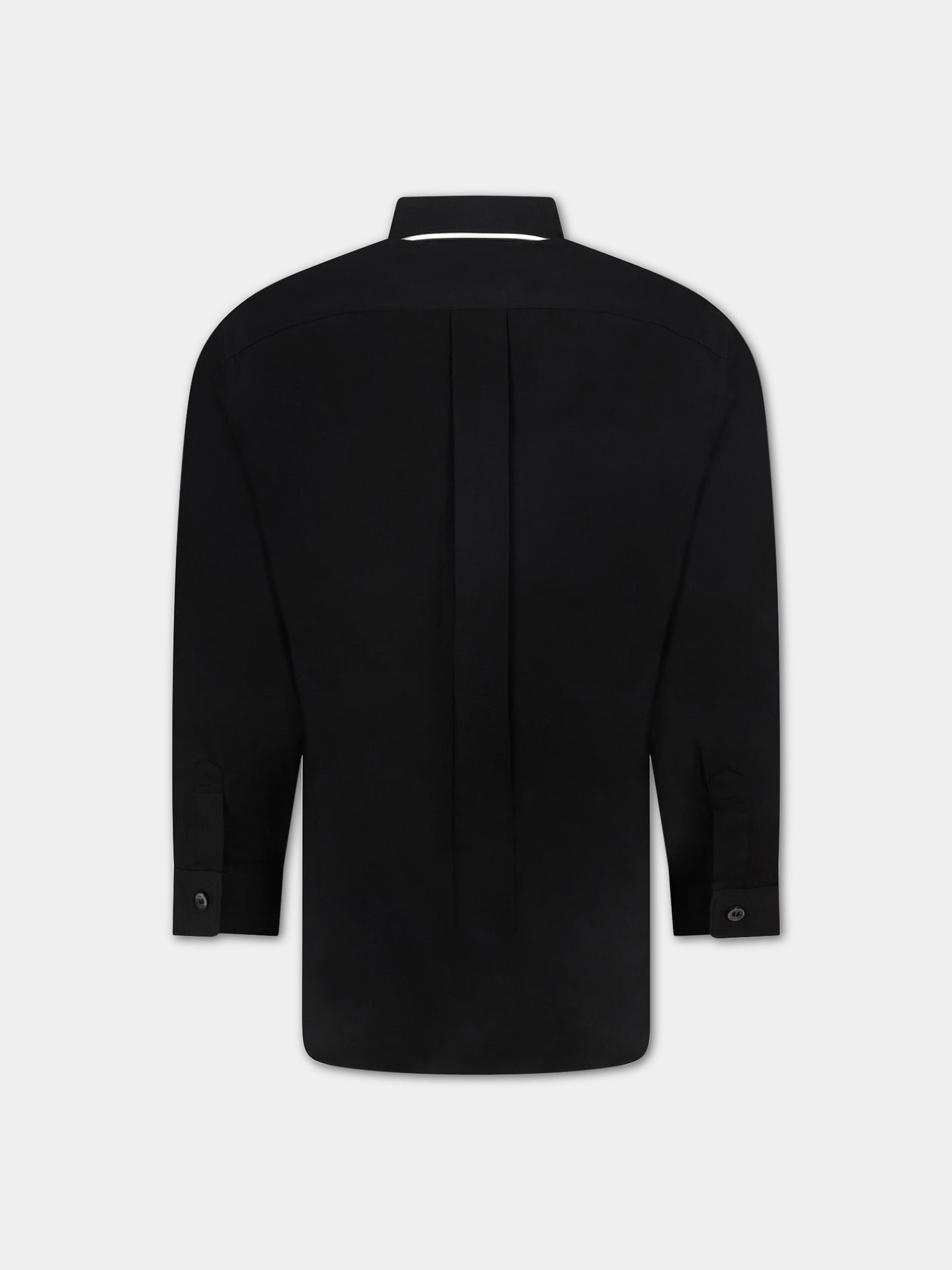 Camicia nera per bambini con cuore,Comme Des Garçons Play Kids,P1B501 BLACK