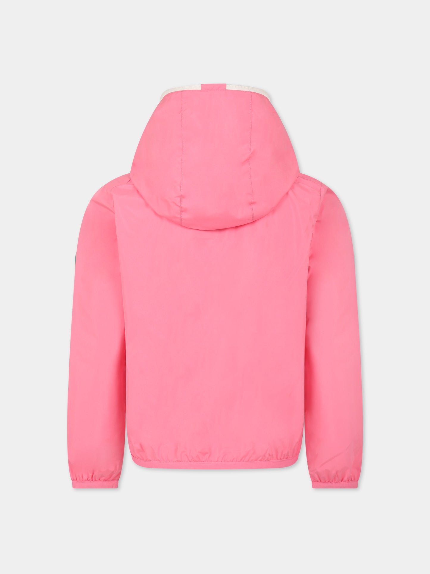 Giubbotto rosa Noel per bambina con logo,Save The Duck Kids,J37320X WIND16 80018