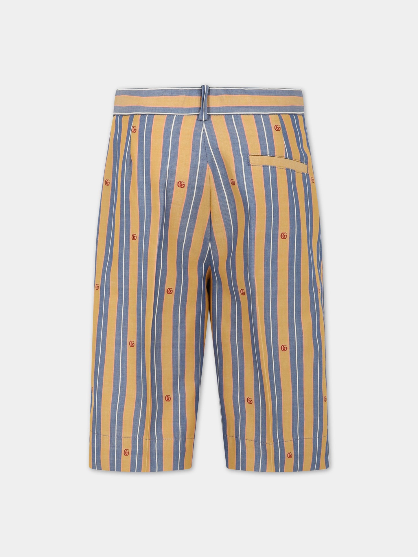 Shorts multicolor per bambino con iconico logo all-over,Gucci Kids,712237 XWAV0 7782