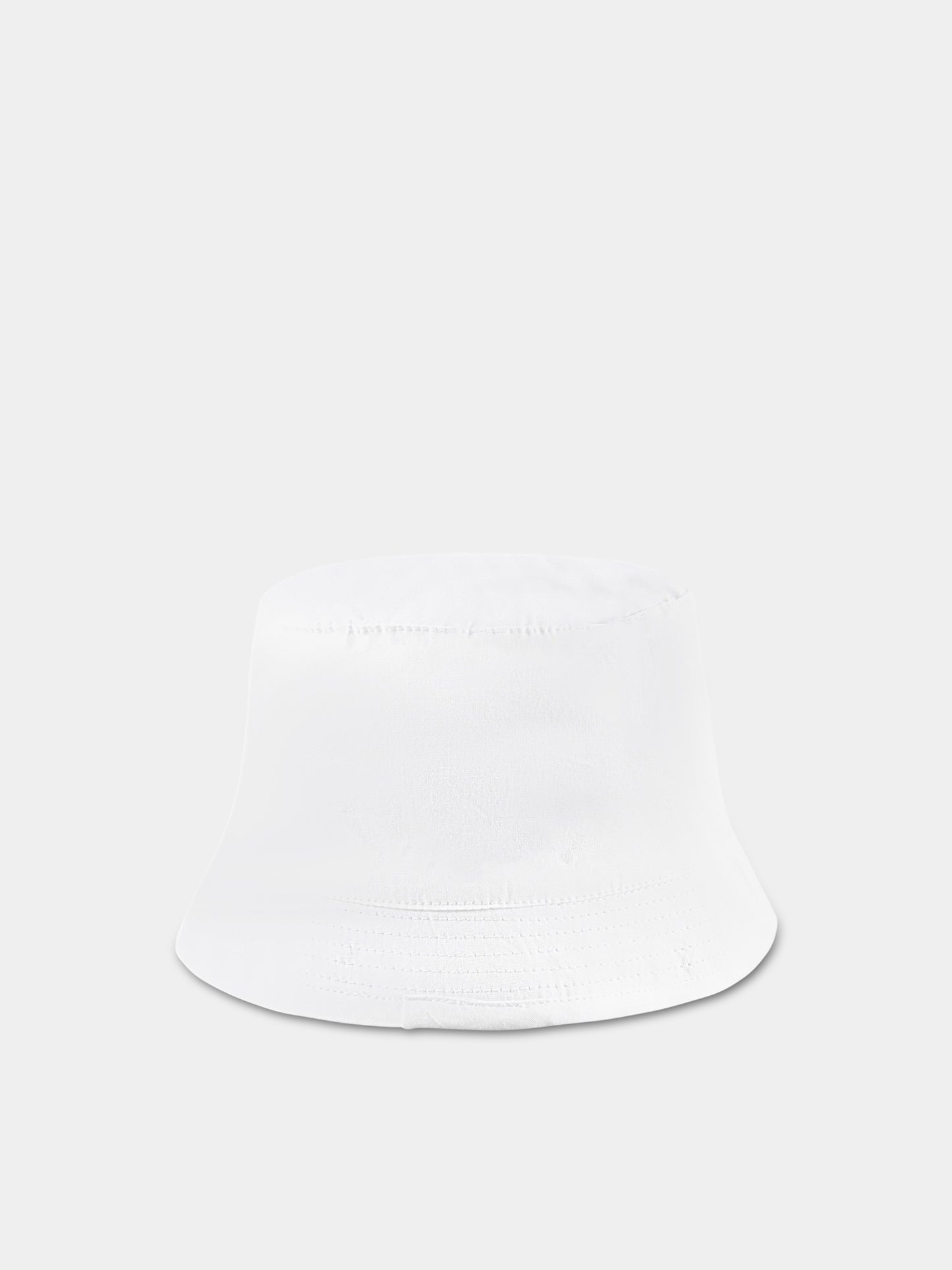 Cloche bianca per neonati con Teddy Bear e logo,Moschino Kids,MMX04A LMA01 10101