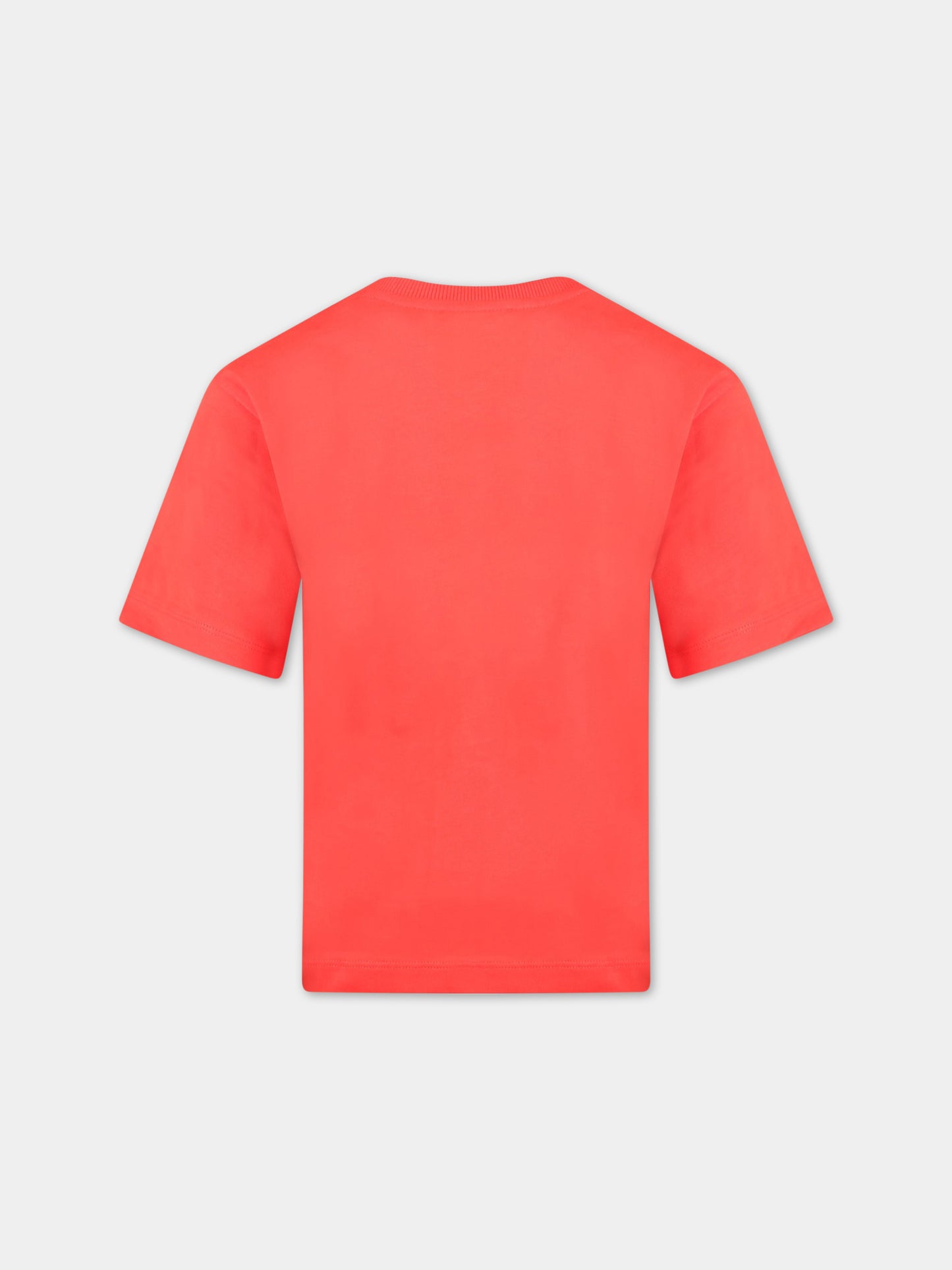 T-shirt rossa per bambini con Teddy Bear,Moschino Kids,HOM03R LAA23 50109