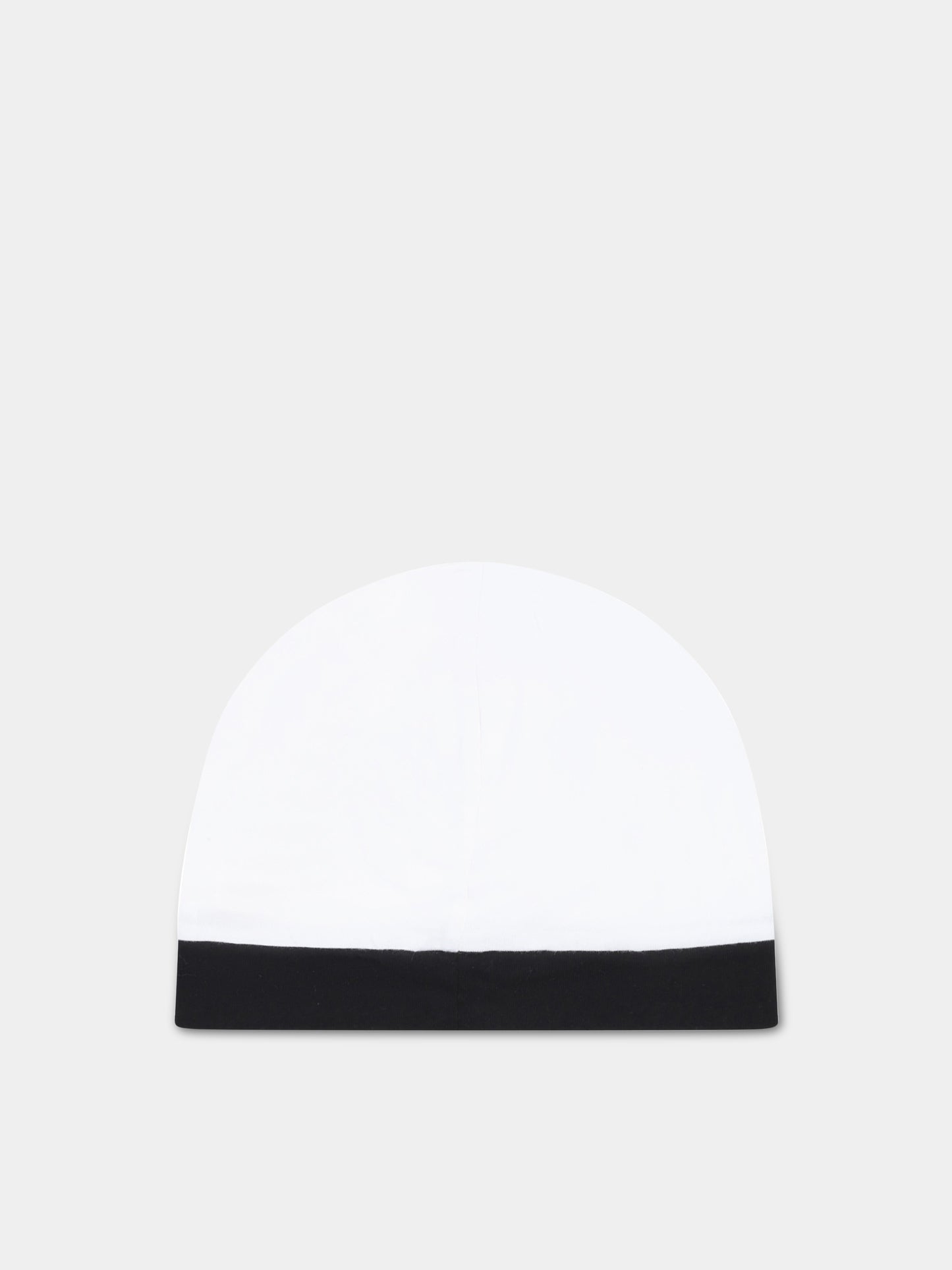 Set bianco e nero per neonato con logo nero,Balmain Kids,BSB539 Z0057 100NE