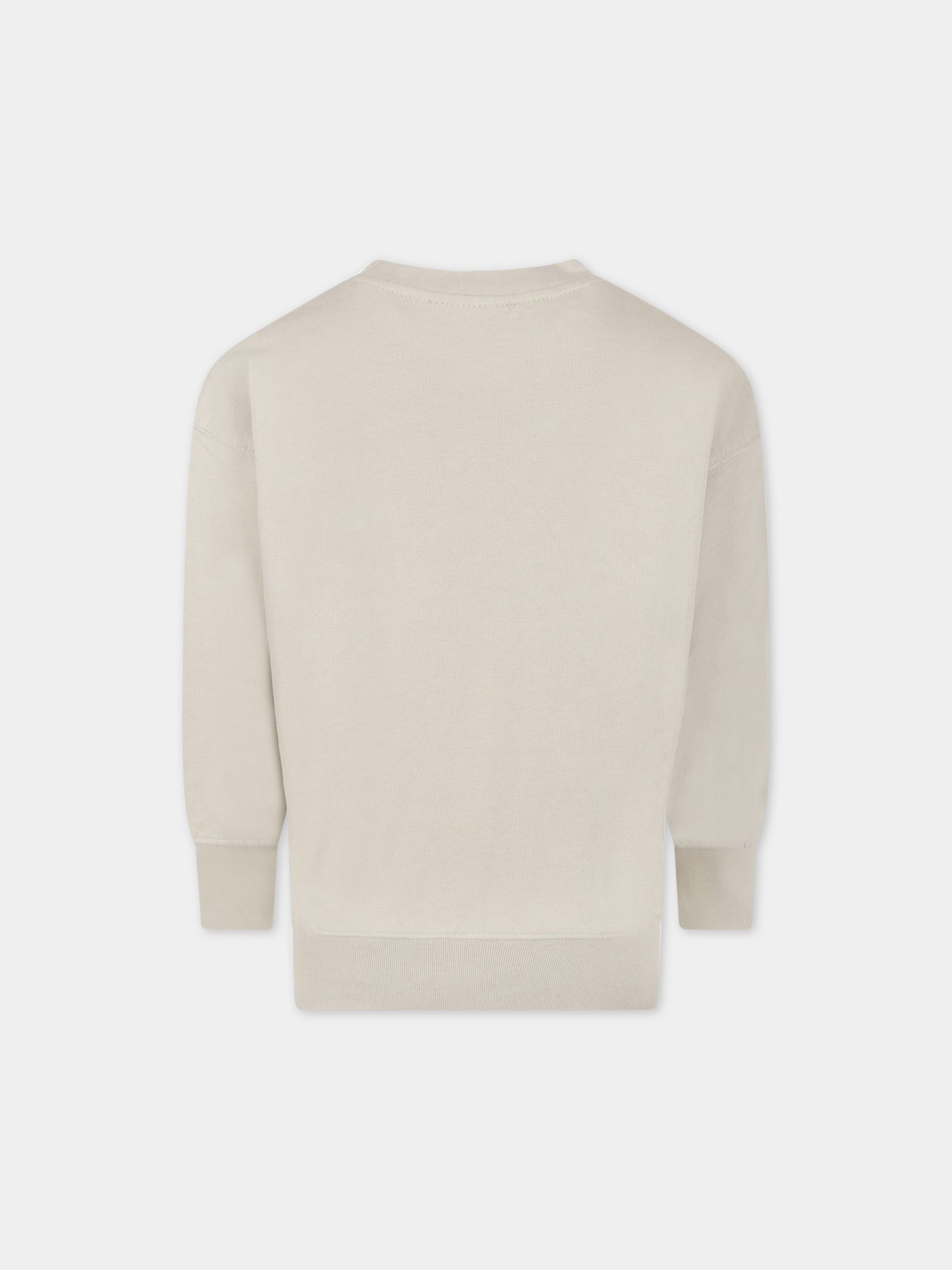 Felpa beige per bambino con simbolo della pace,Molo,6S23J209 8718