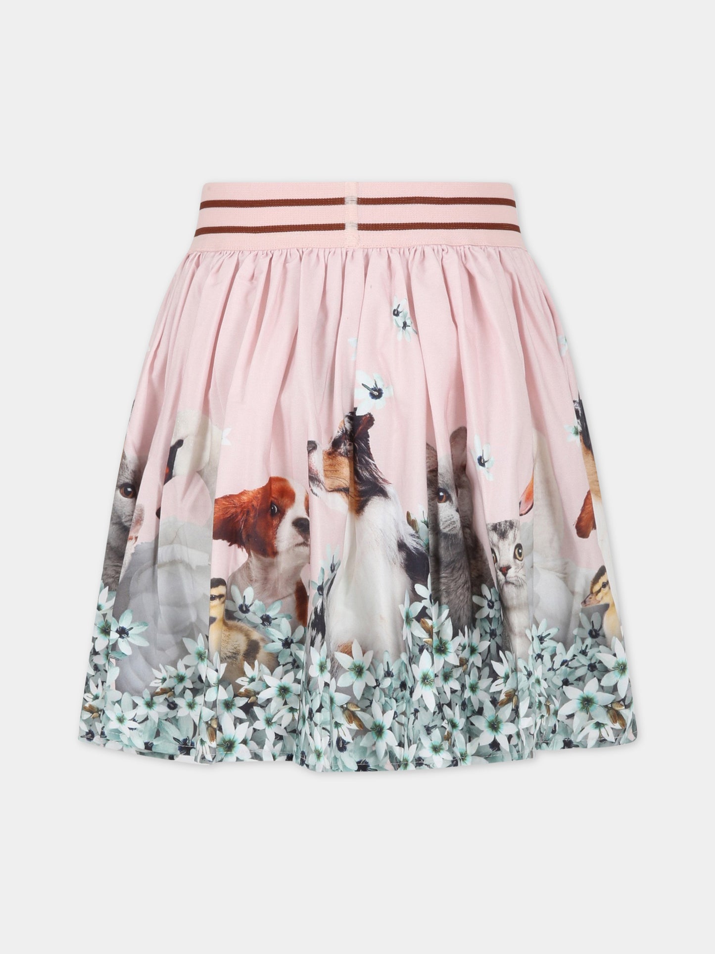 Gonna rosa per bambina con logo,Molo,2S23D125 3267