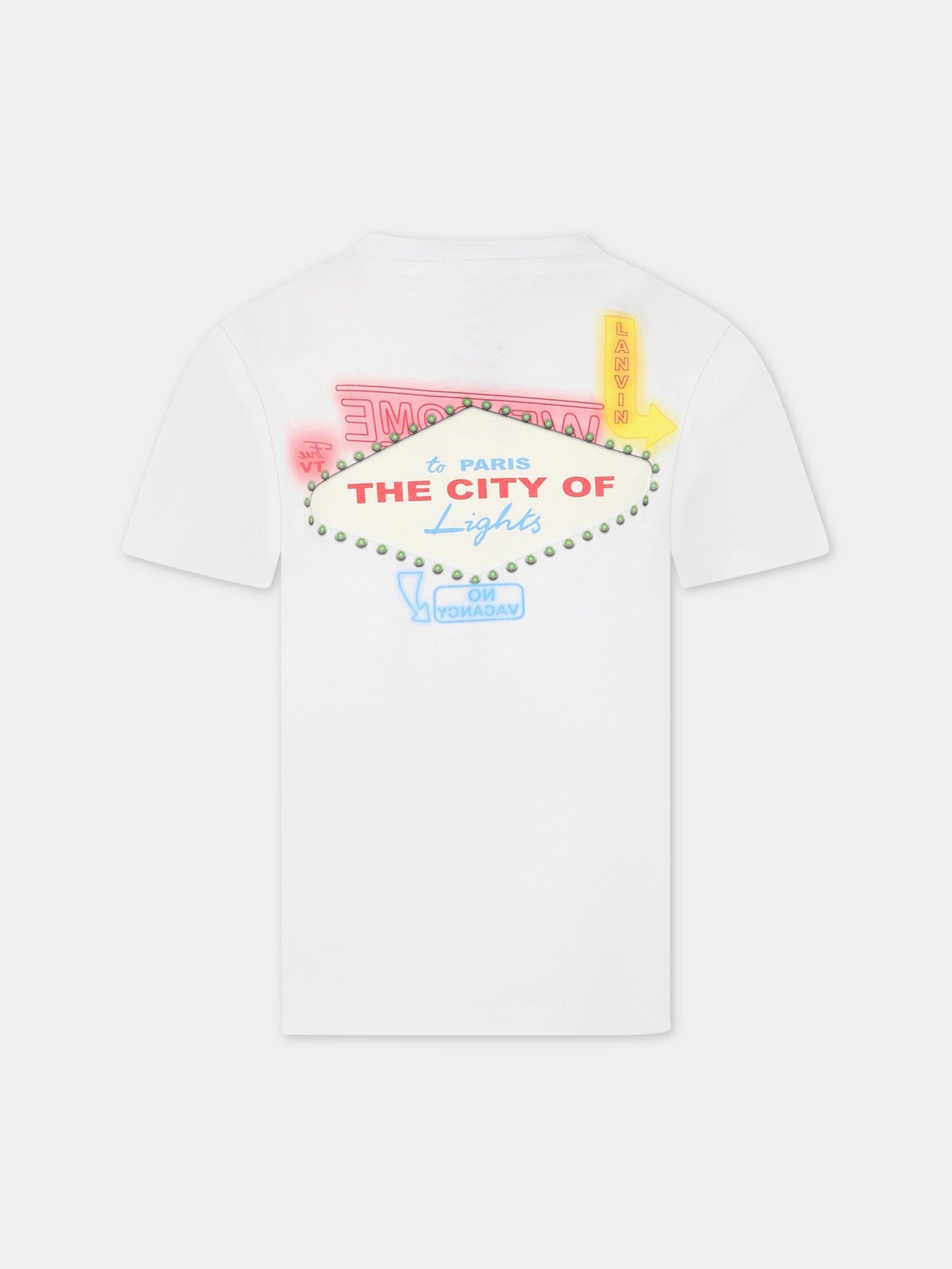 T-shirt bianca per bambino,Lanvin Petite,N25103 10P